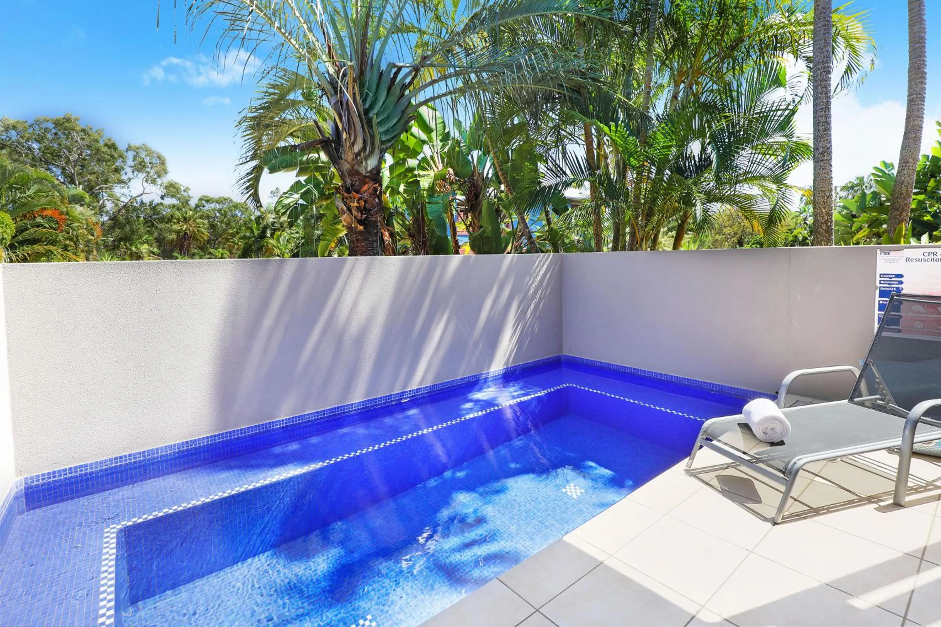 Pool view in Sandcastles 1770 Motel & Resort