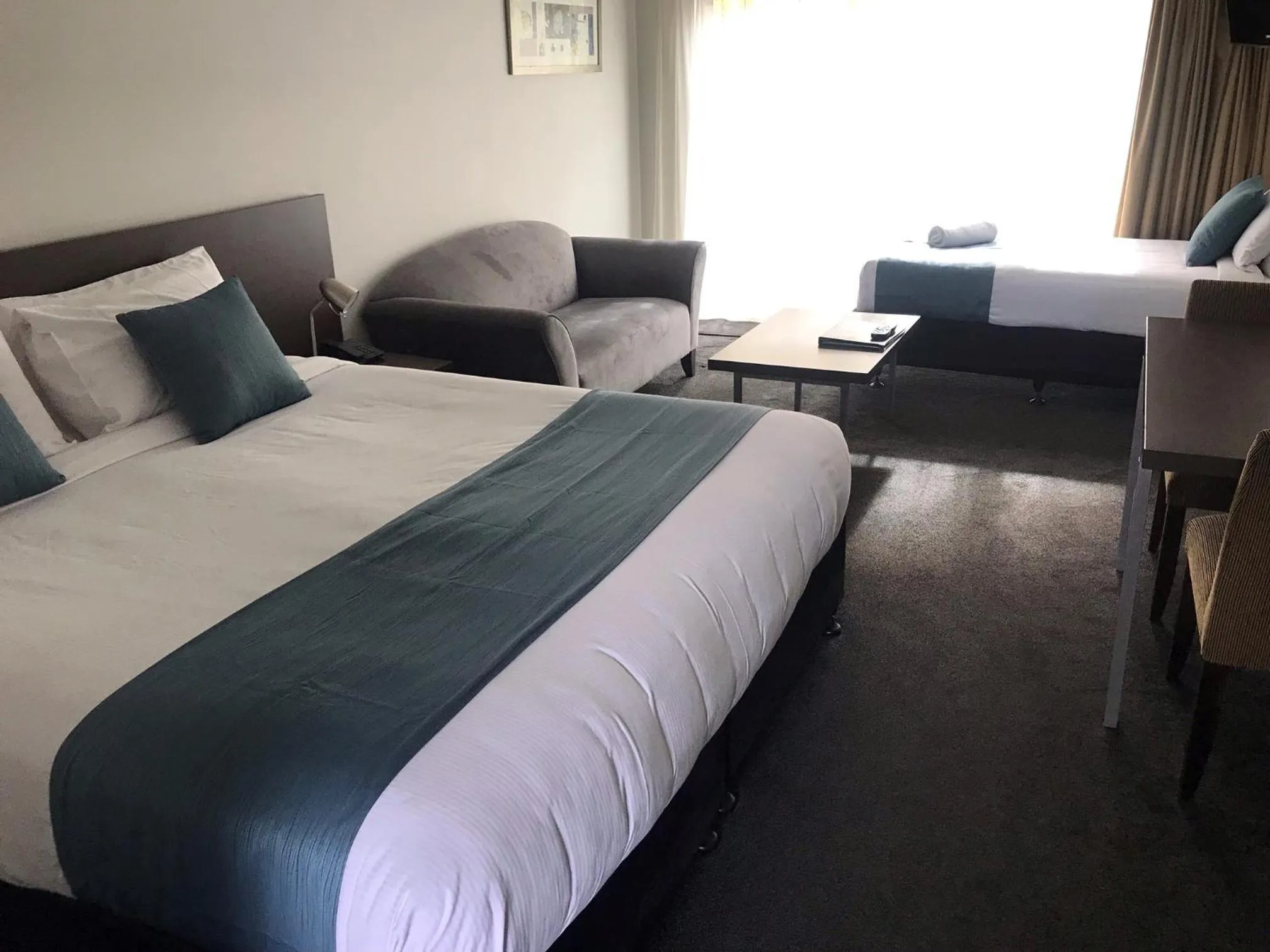 Bed in Airport Delta Motel