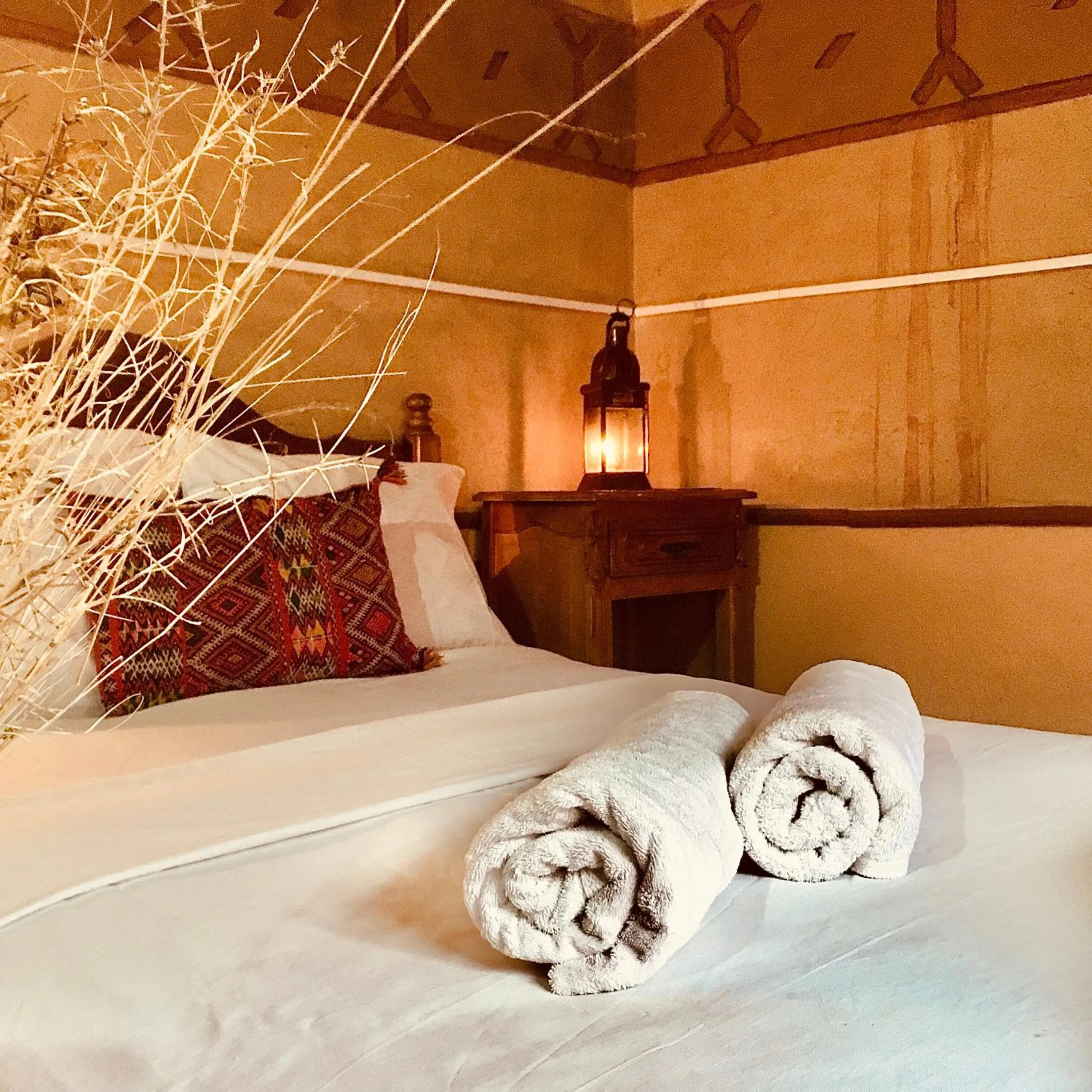 Bed in Hôtel panoramique de la vallée