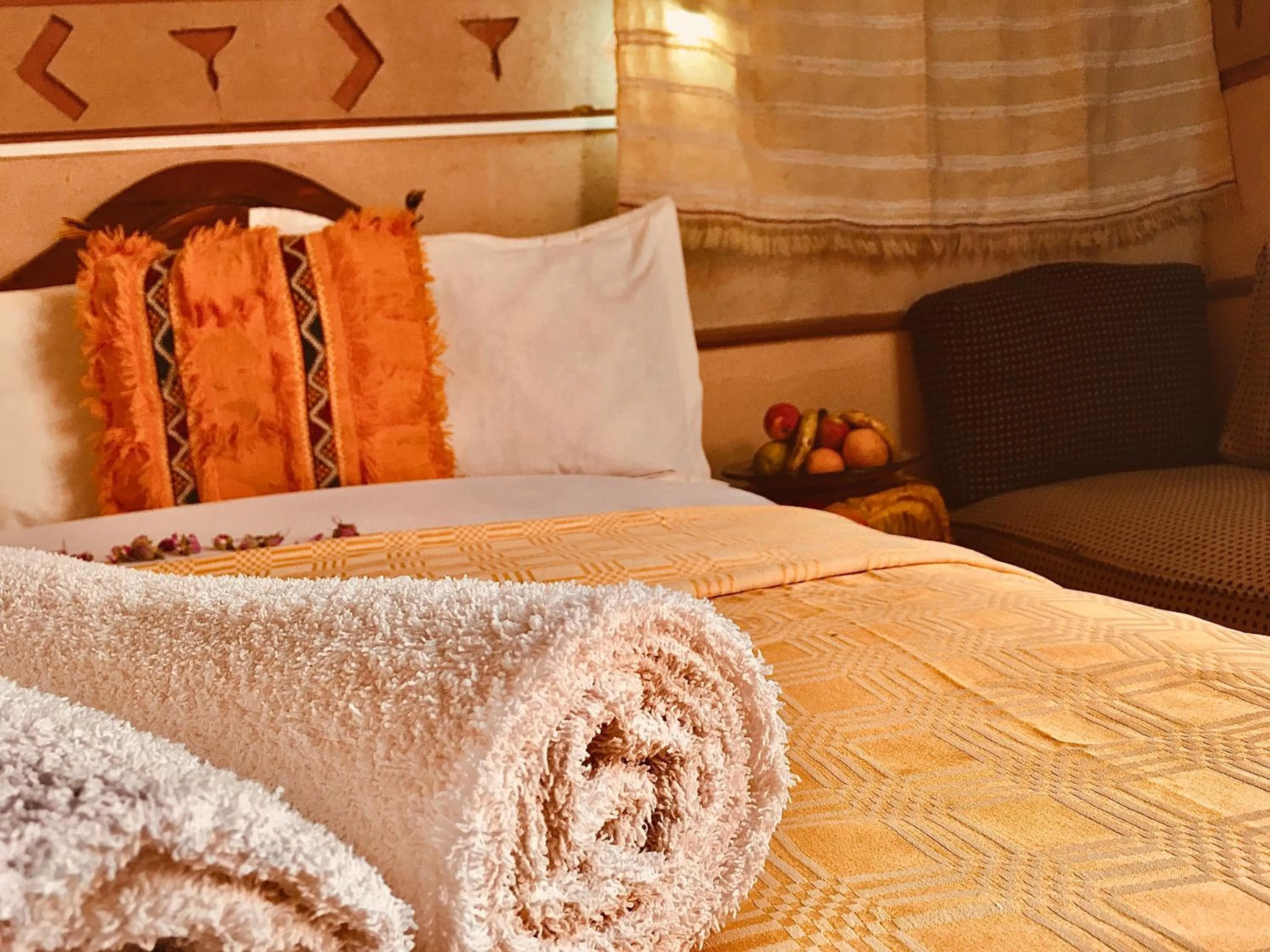 Bed in Hôtel panoramique de la vallée