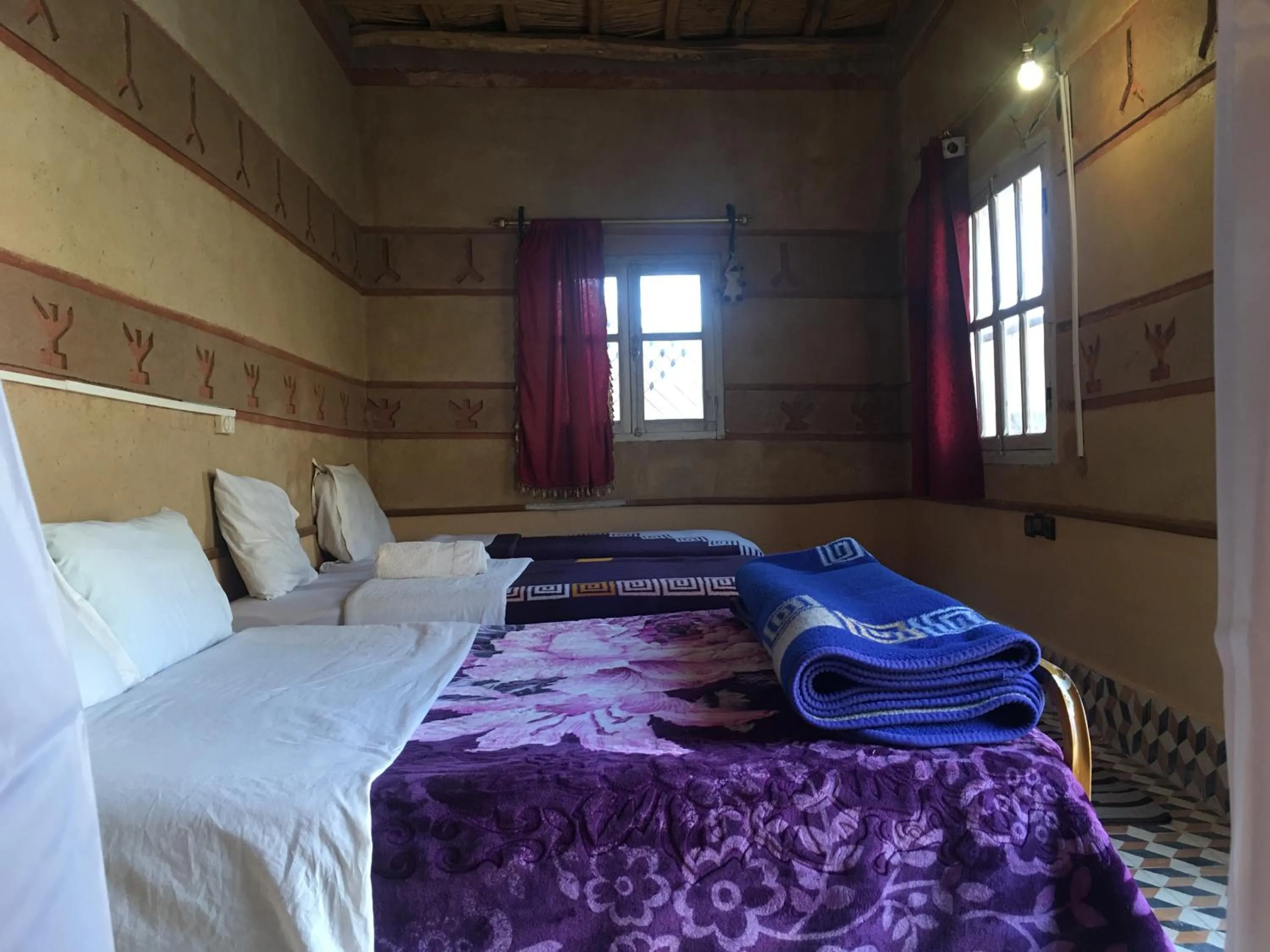 Bed in Hôtel panoramique de la vallée