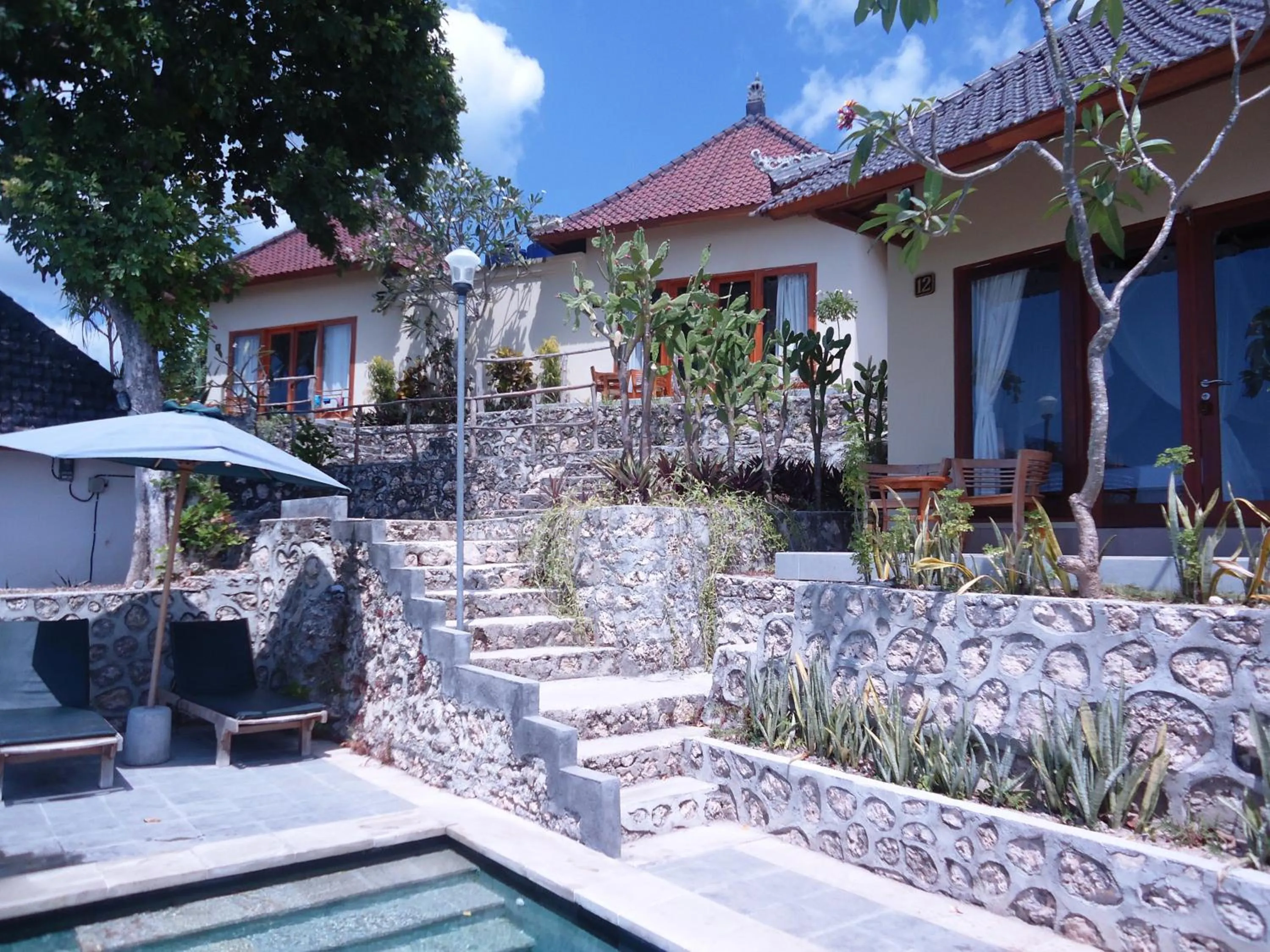 Decorative detail in Lembongan Cliff Villas