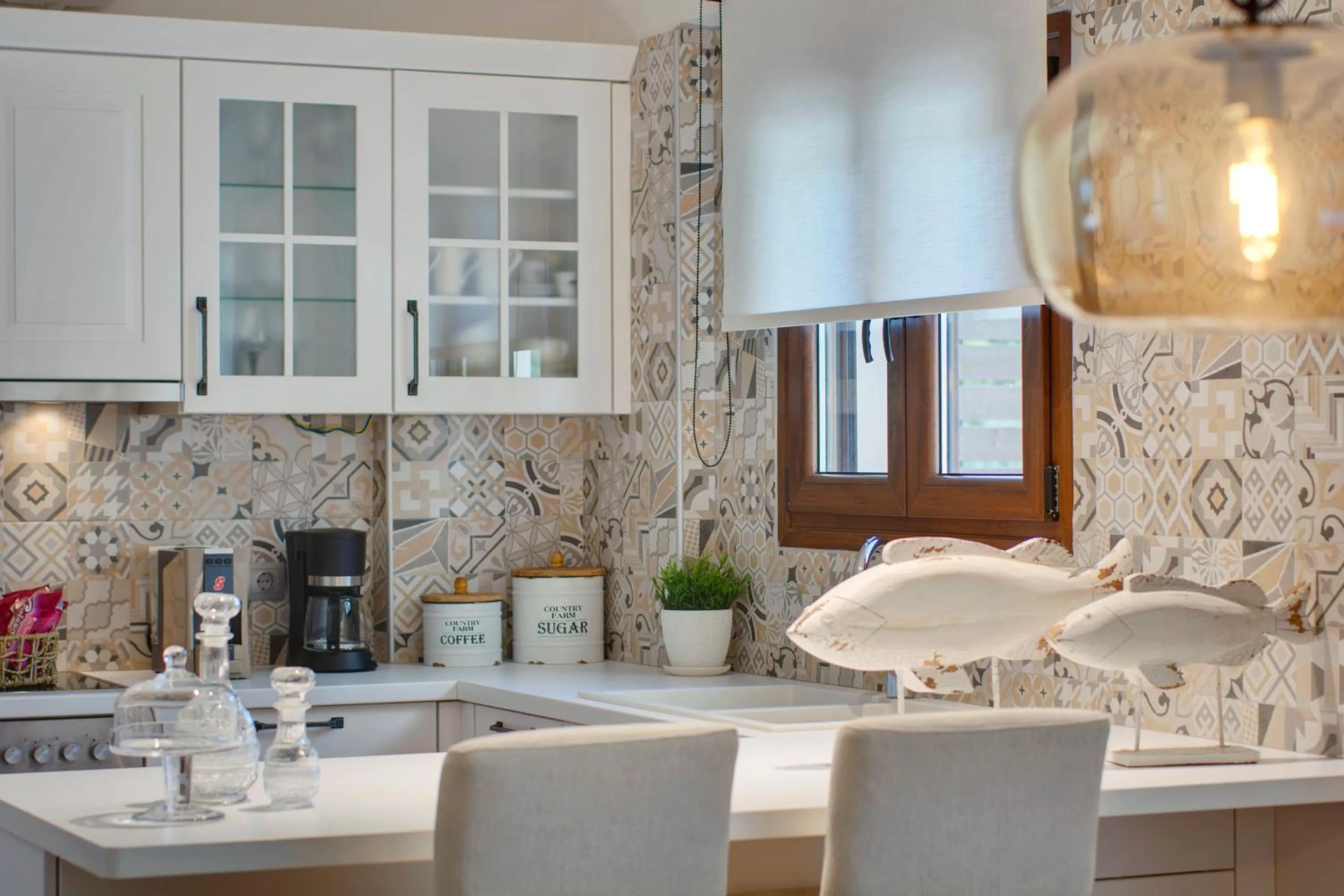 Decorative detail in Valtos Beach Hotel