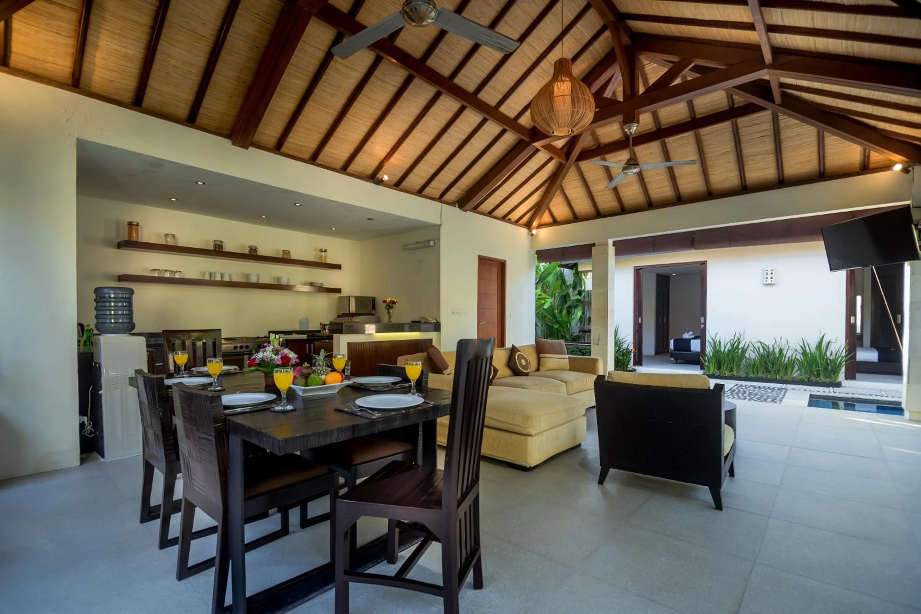 Dining area in Arama Riverside 5 Bedrooms by Villas Direct Bali