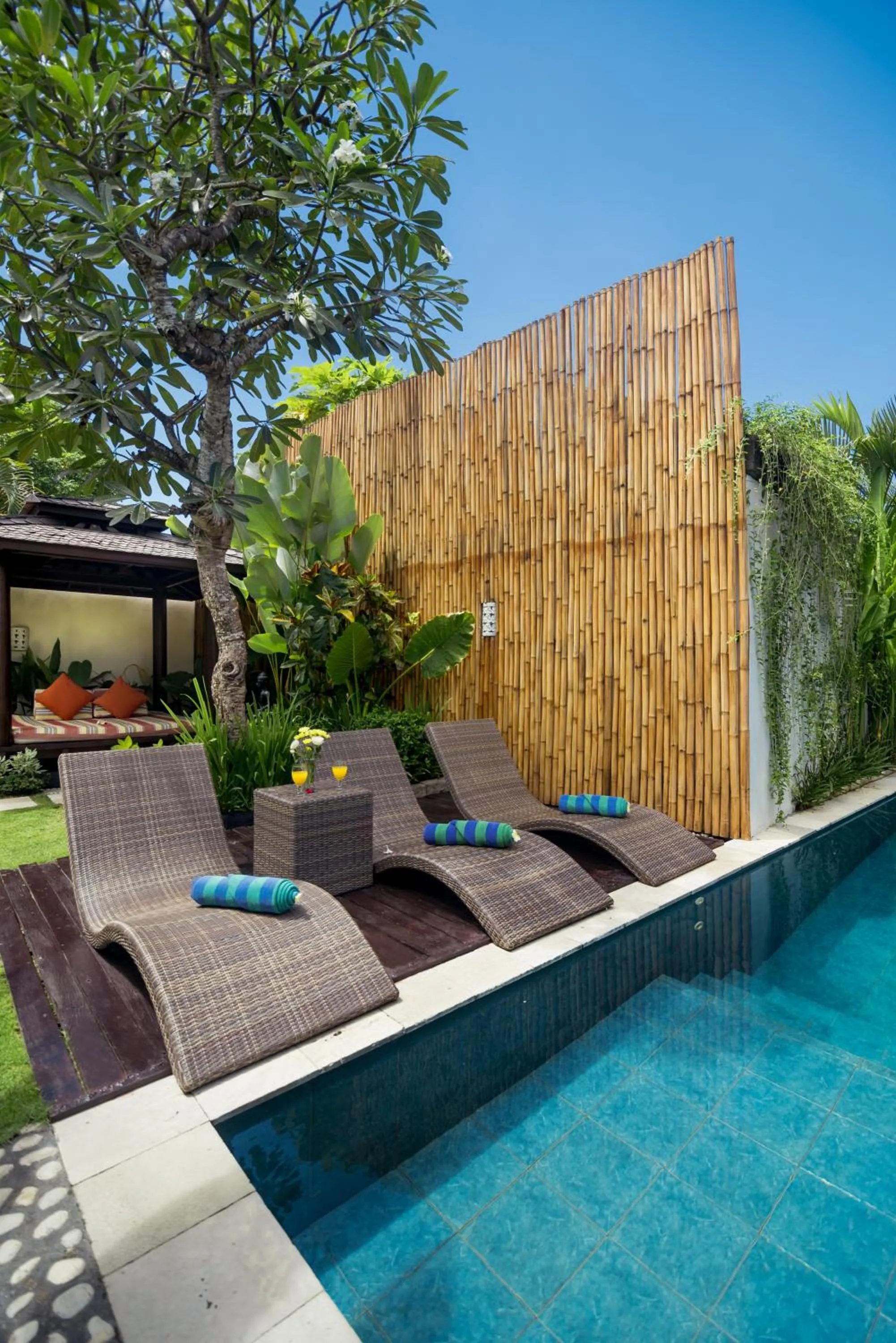 Swimming pool in Arama Riverside 5 Bedrooms by Villas Direct Bali