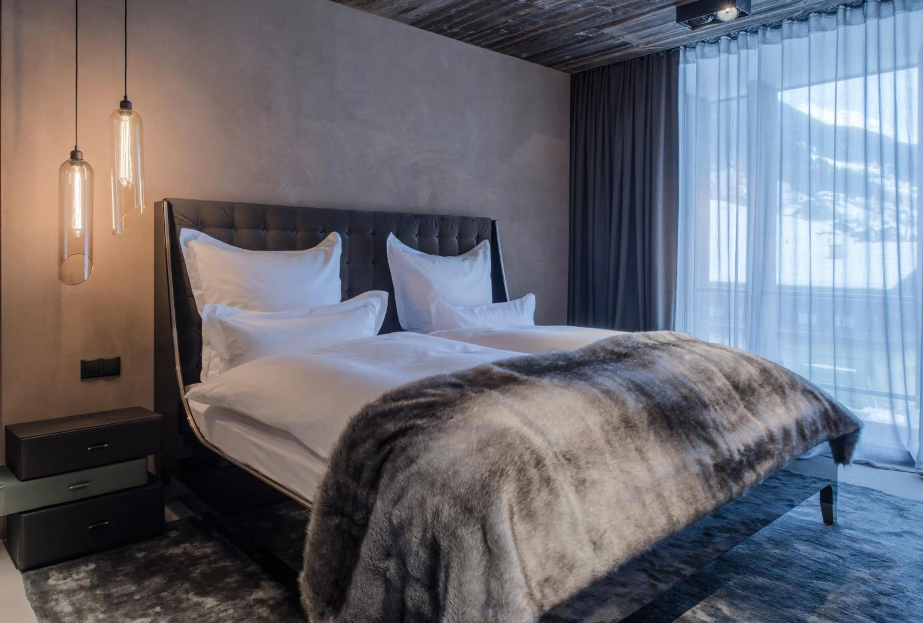 Bedroom, Bed in Hotel Zhero – Ischgl/Kappl