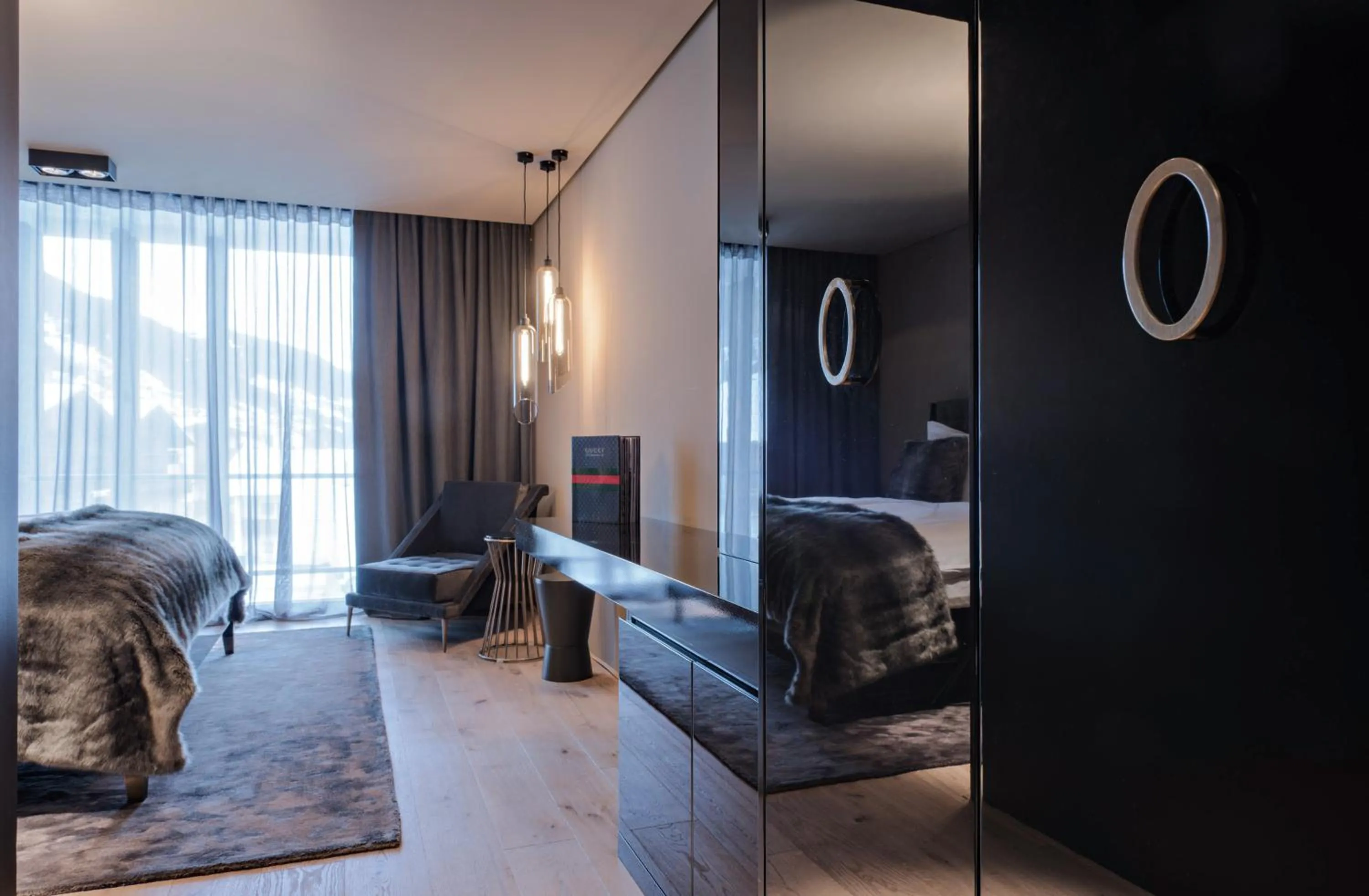 Decorative detail, Bed in Hotel Zhero – Ischgl/Kappl