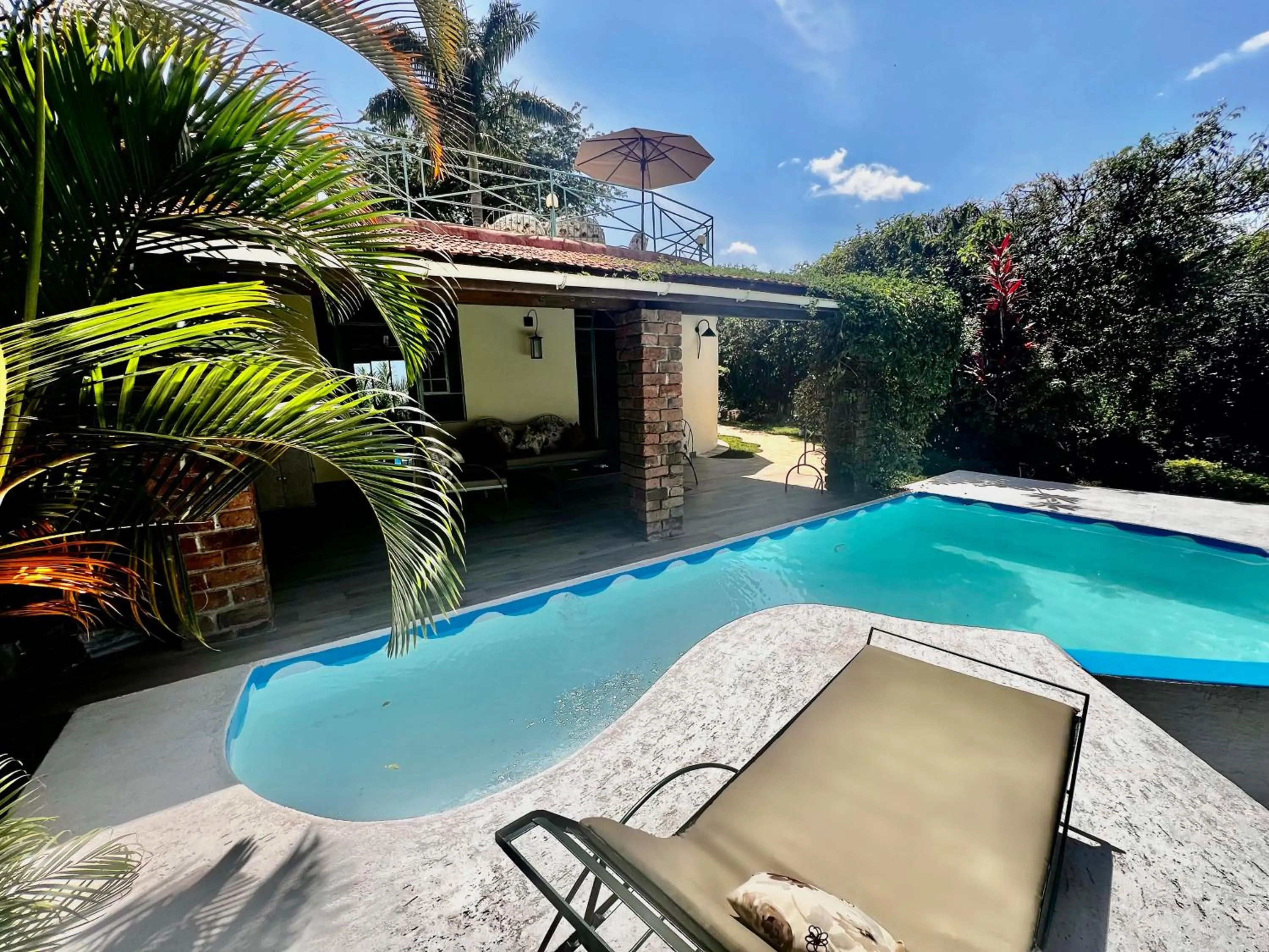 Pool view in Pink Flamingo Boutique Hotel