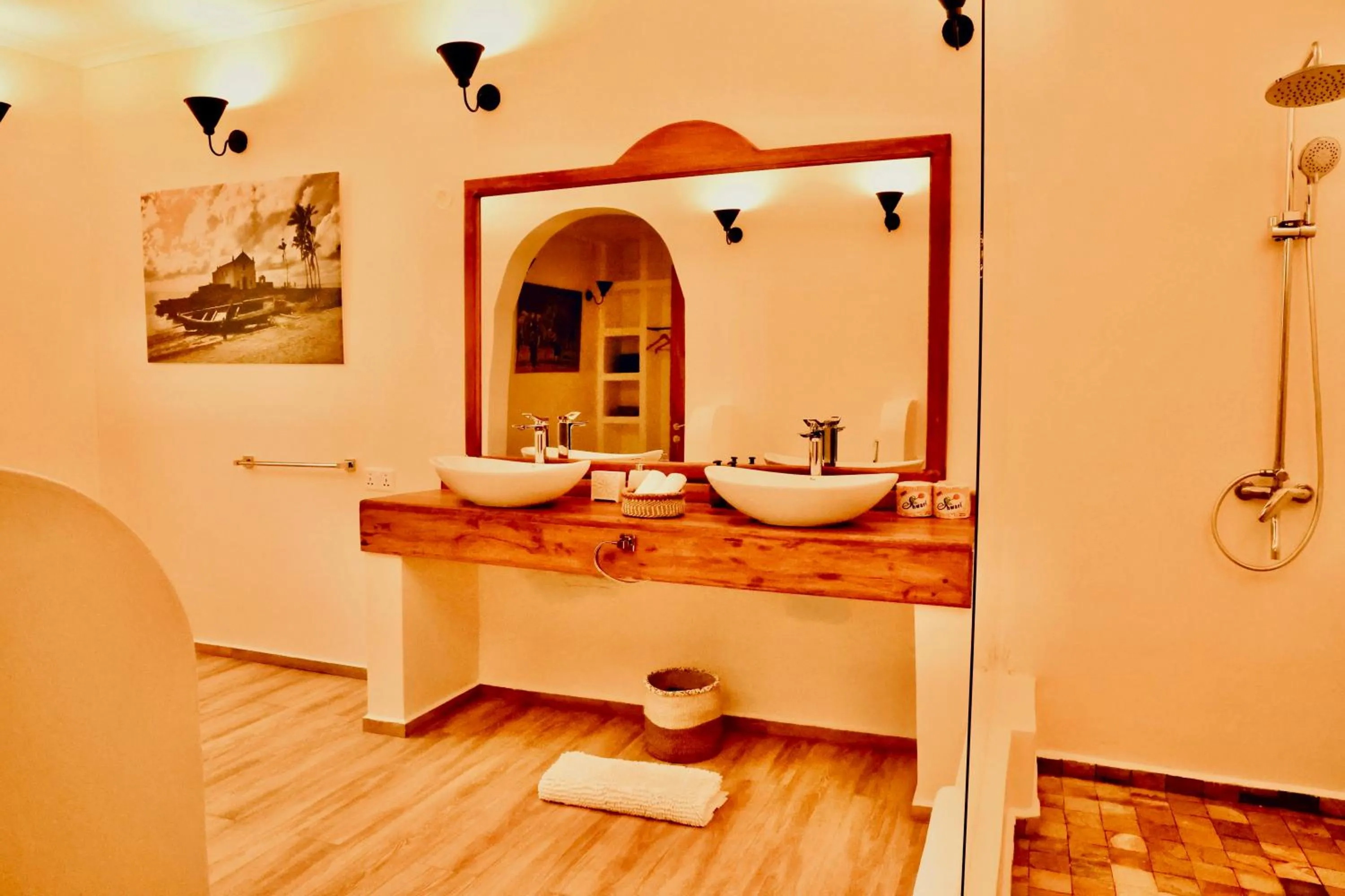 Bathroom in Pink Flamingo Boutique Hotel