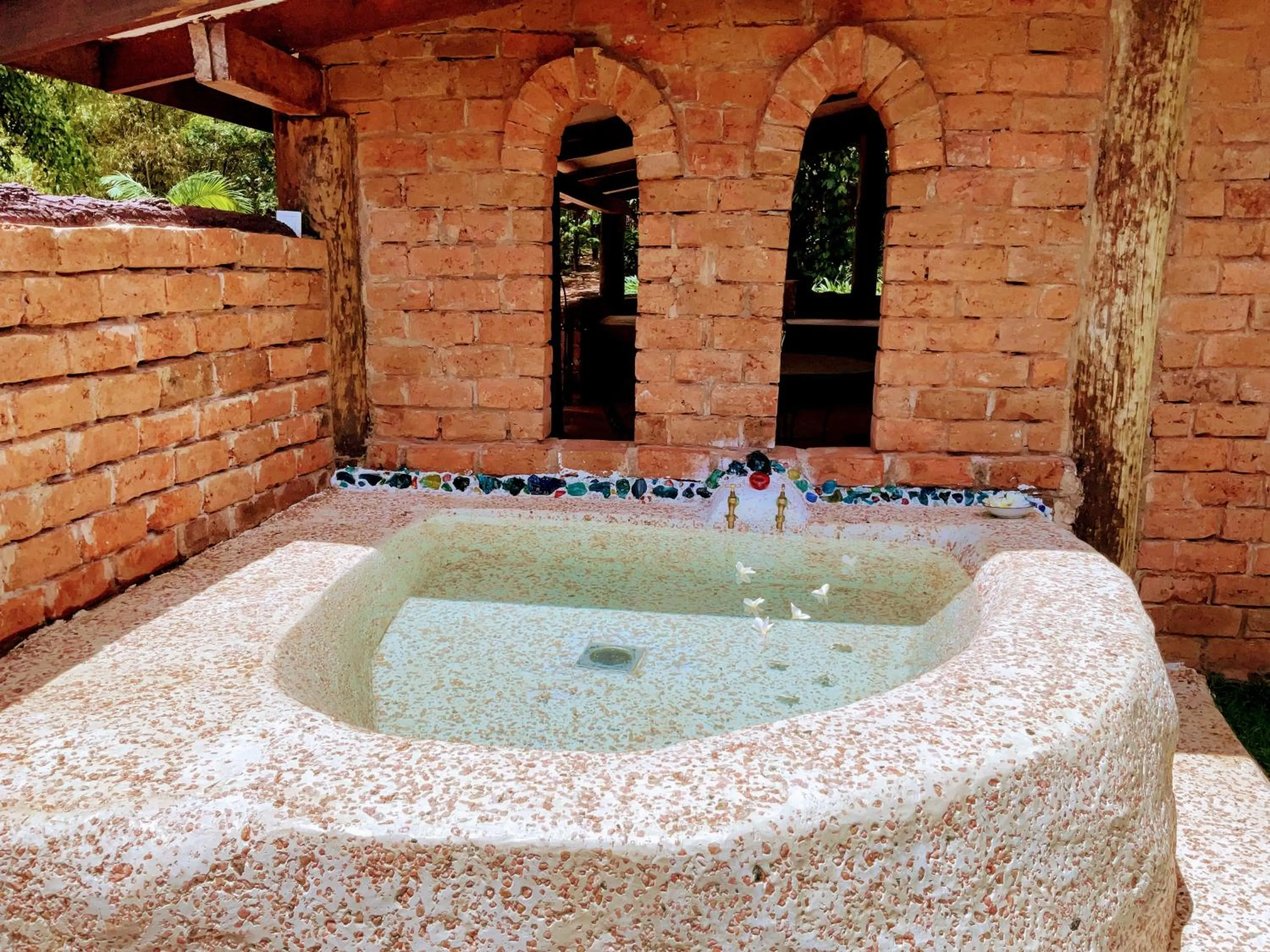 Open Air Bath in Pink Flamingo Boutique Hotel