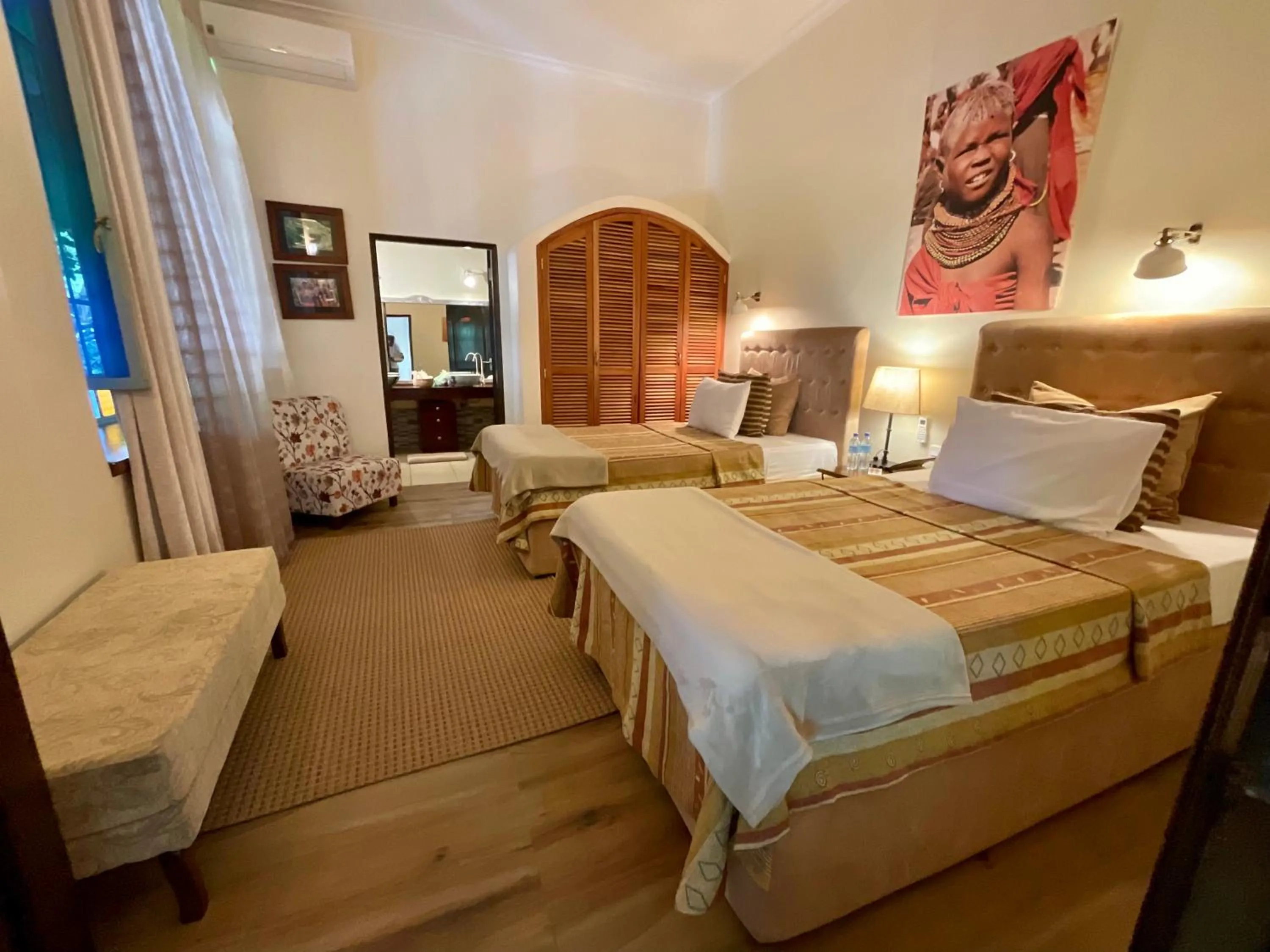 Bedroom, Bed in Pink Flamingo Boutique Hotel