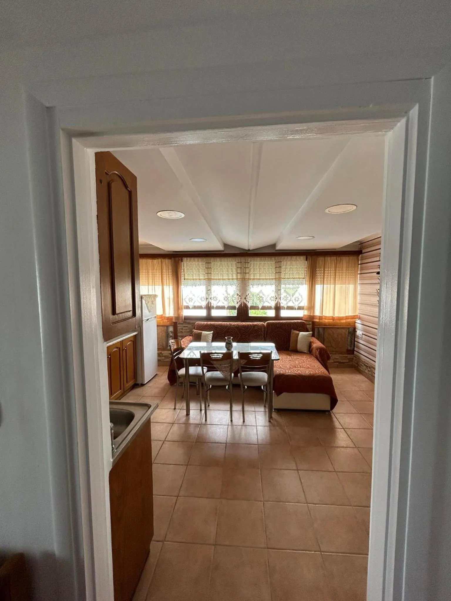 Living room, Bed in Villa Markos
