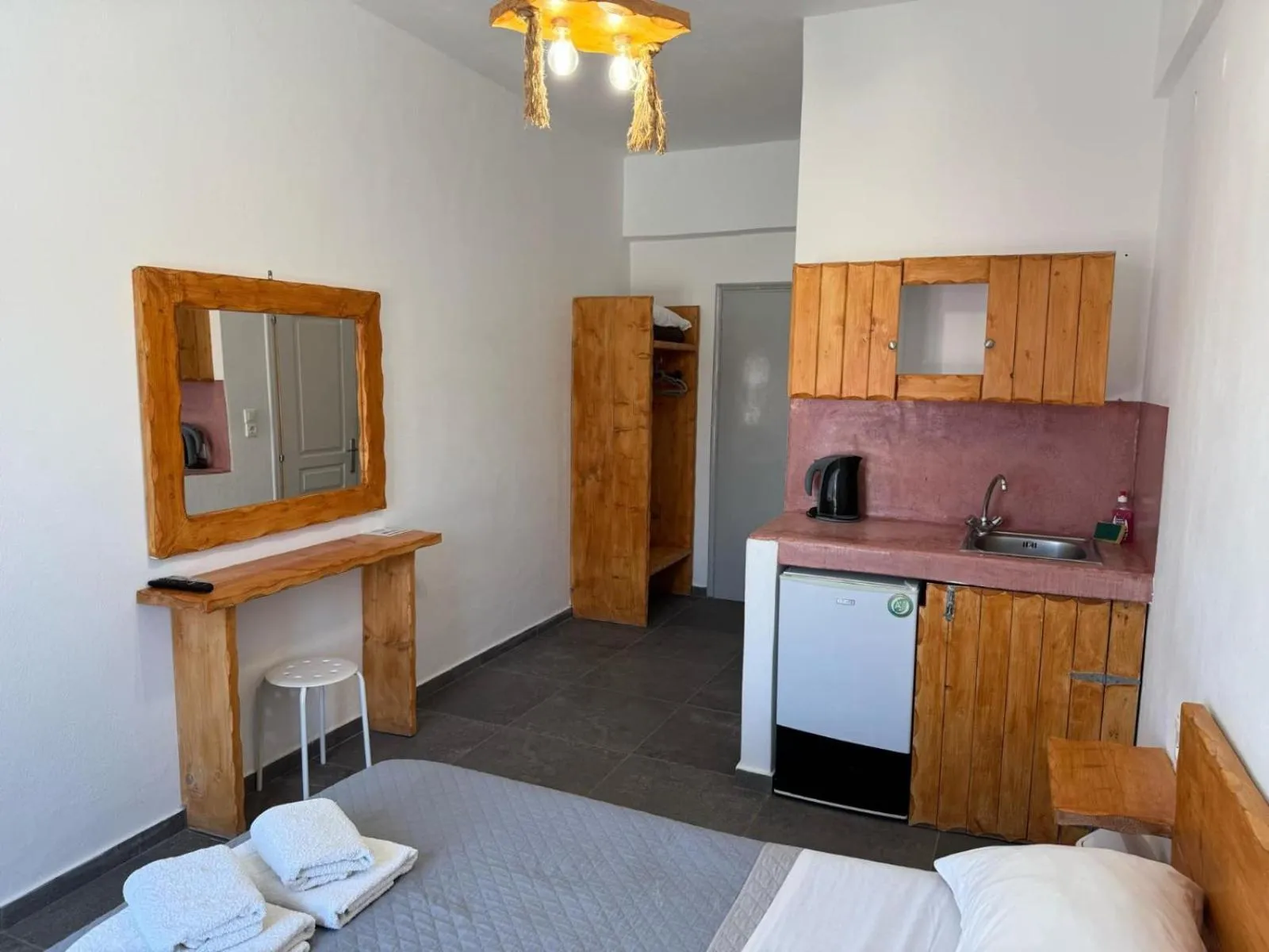 Decorative detail, Bed in Villa Markos