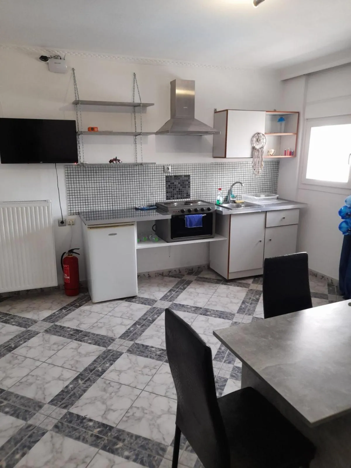 Kitchen or kitchenette in Villa Markos