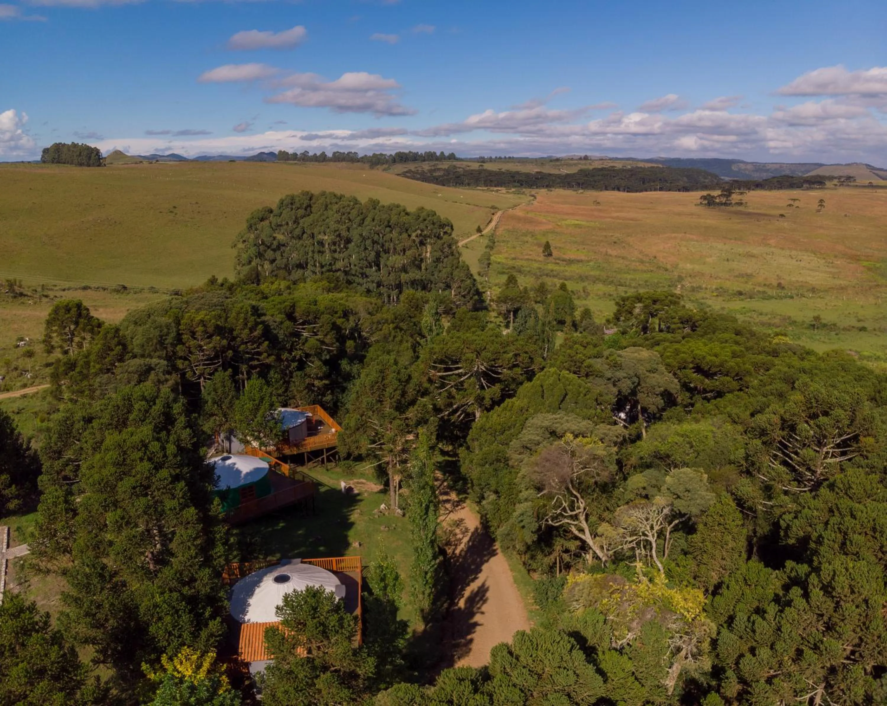 Bird's eye view in Solar do Oriente - Yurt Ecovillage