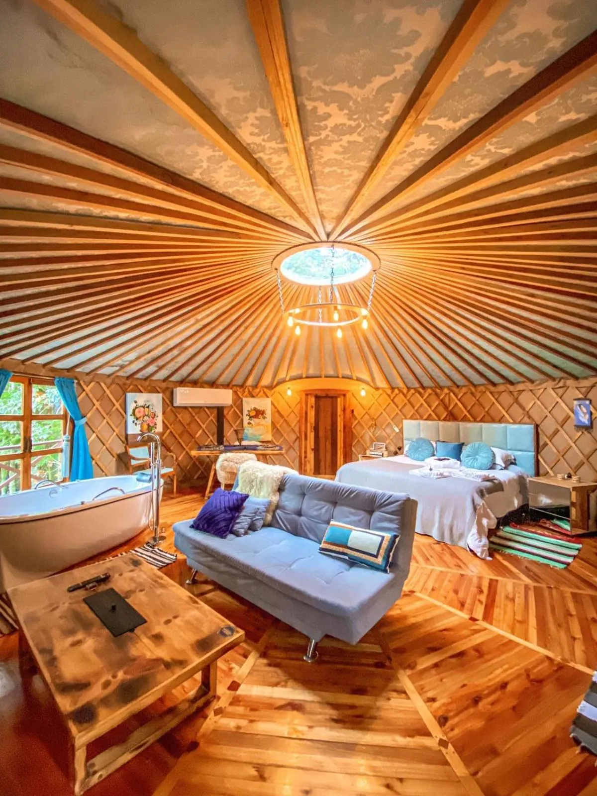 Bed in Solar do Oriente - Yurt Ecovillage