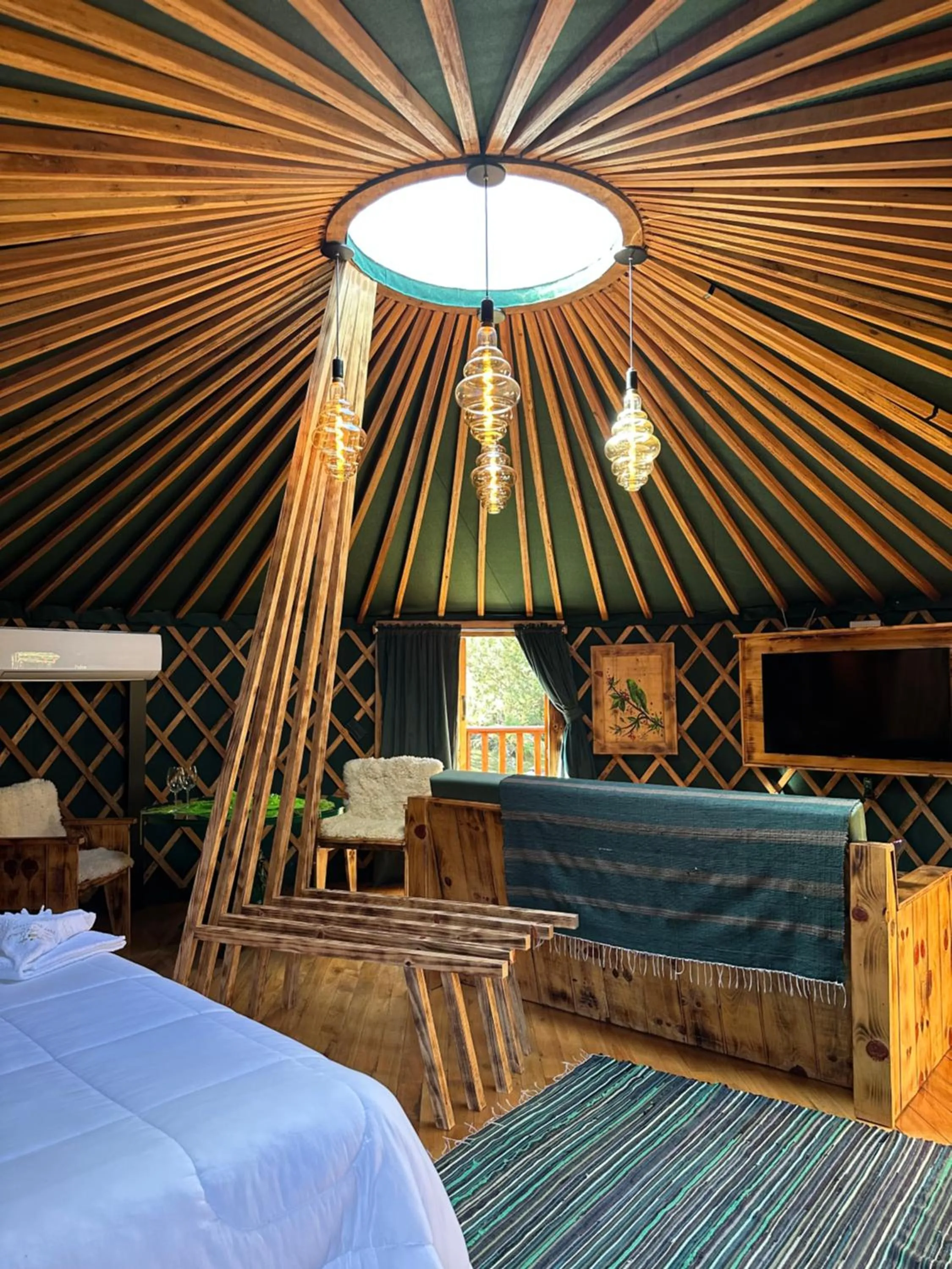 Bed in Solar do Oriente - Yurt Ecovillage