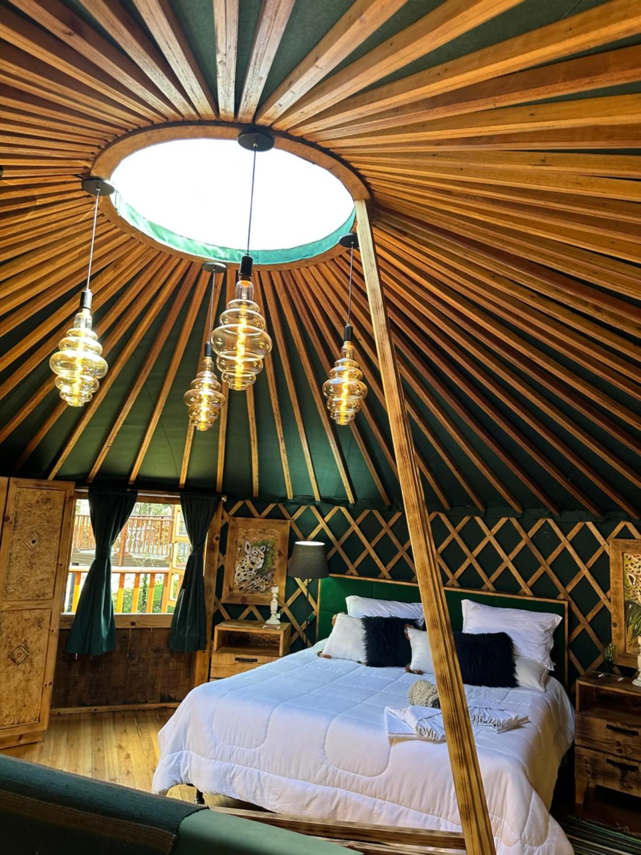Bed in Solar do Oriente - Yurt Ecovillage