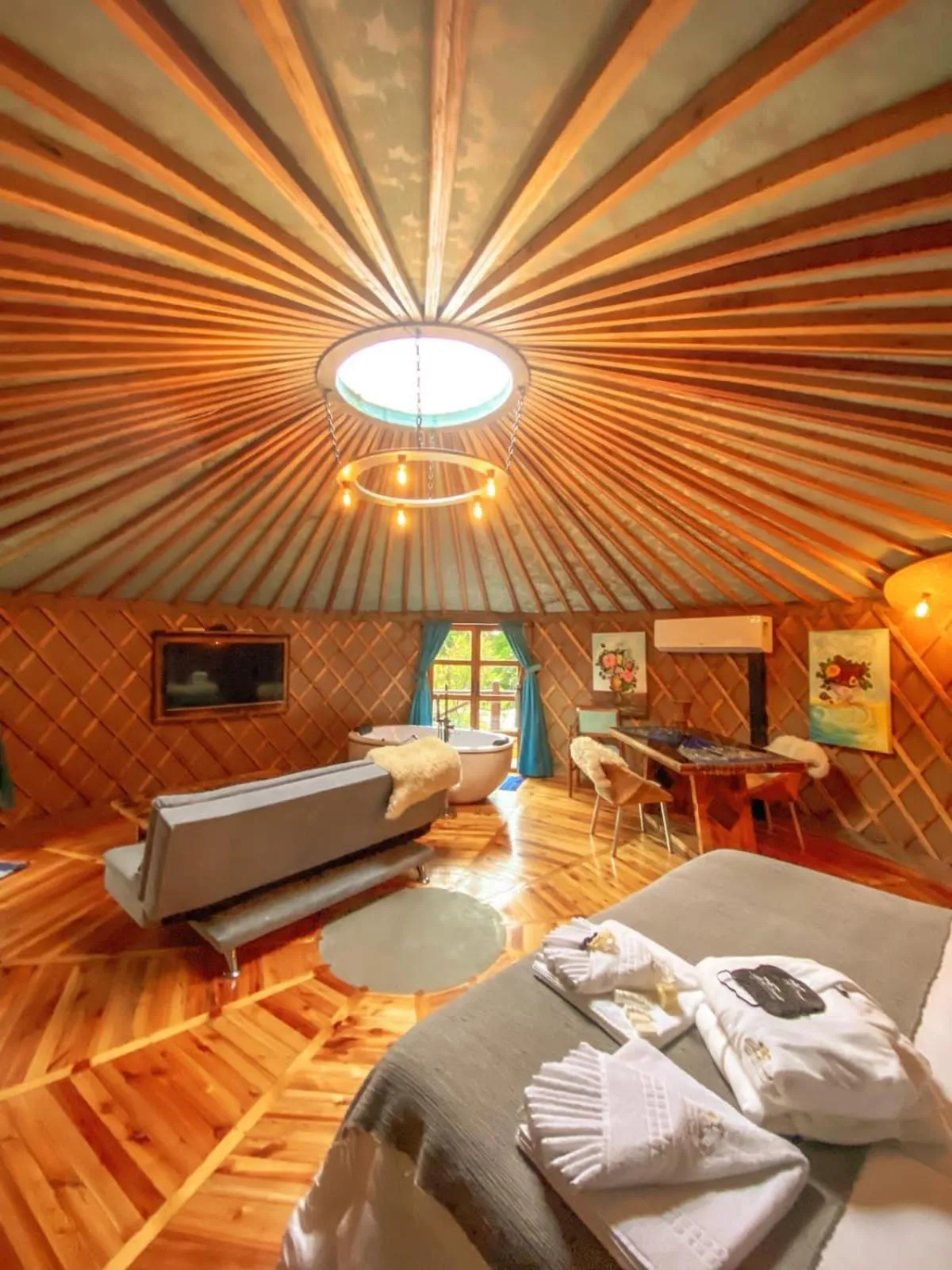 Bed in Solar do Oriente - Yurt Ecovillage