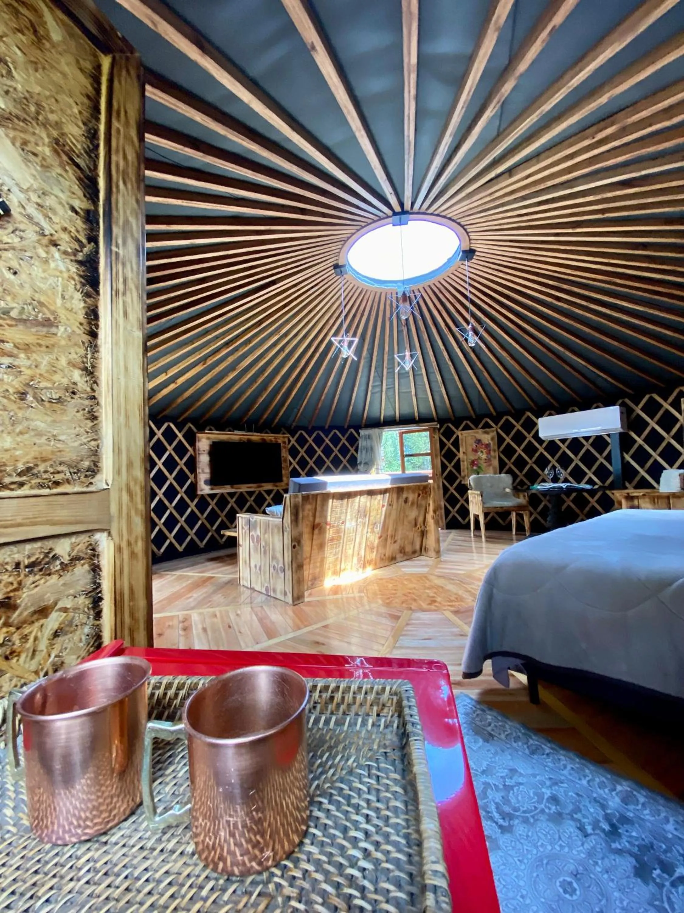 Bed in Solar do Oriente - Yurt Ecovillage