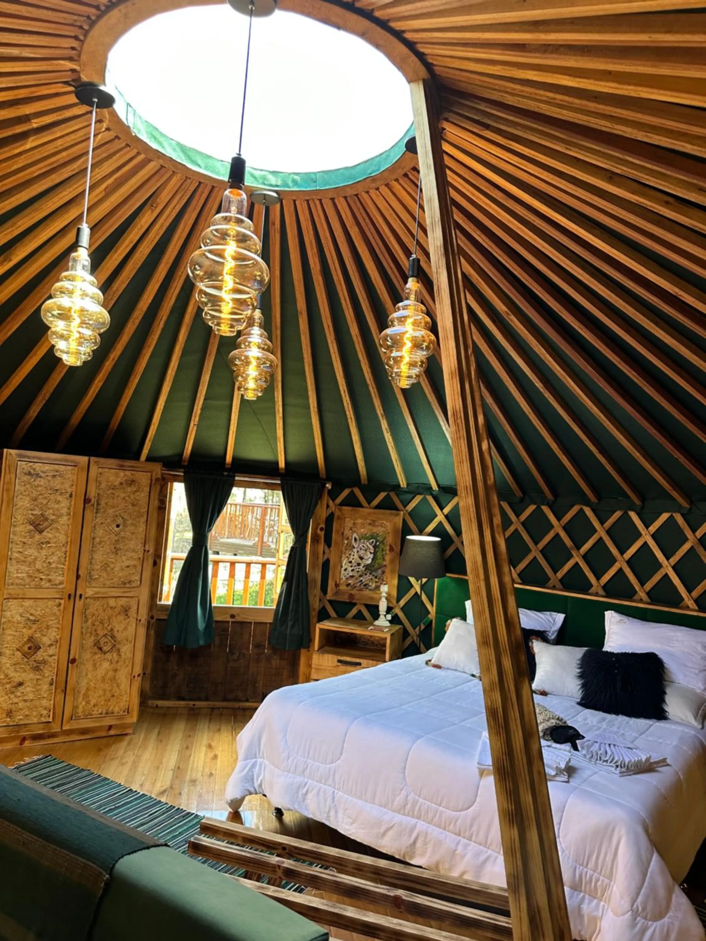 Bed in Solar do Oriente - Yurt Ecovillage