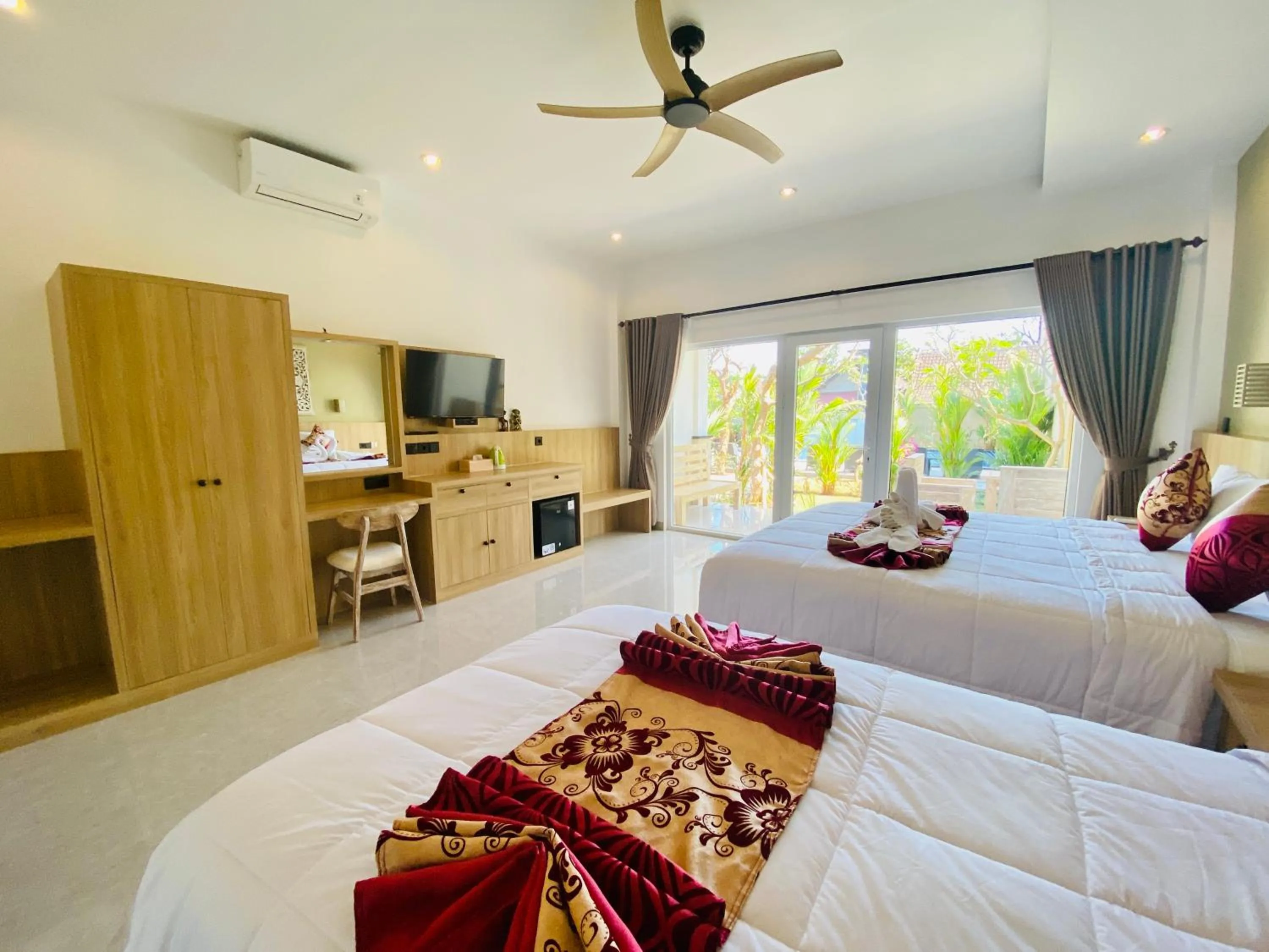 Bed in Solaluna Beach Homestay