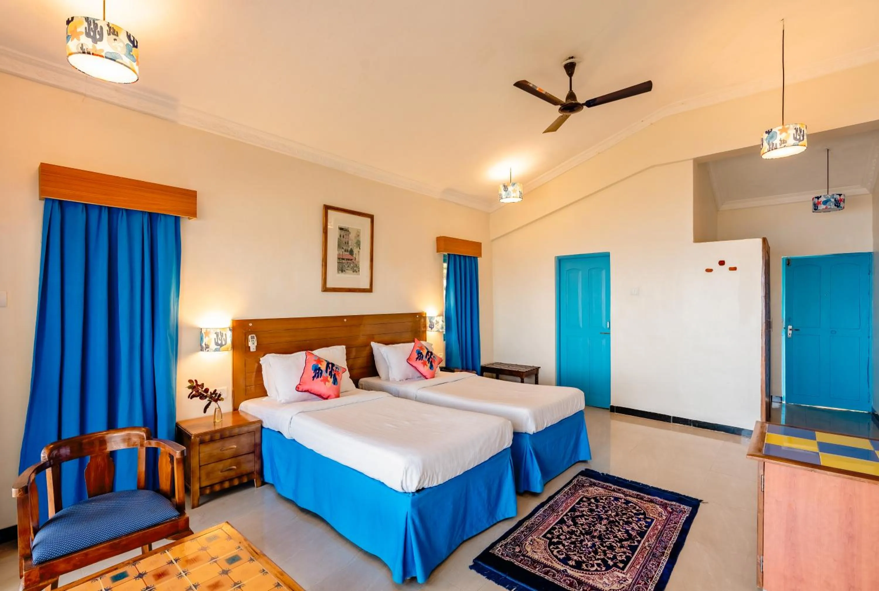 Bedroom, Bed in Bambolim Beach Resort