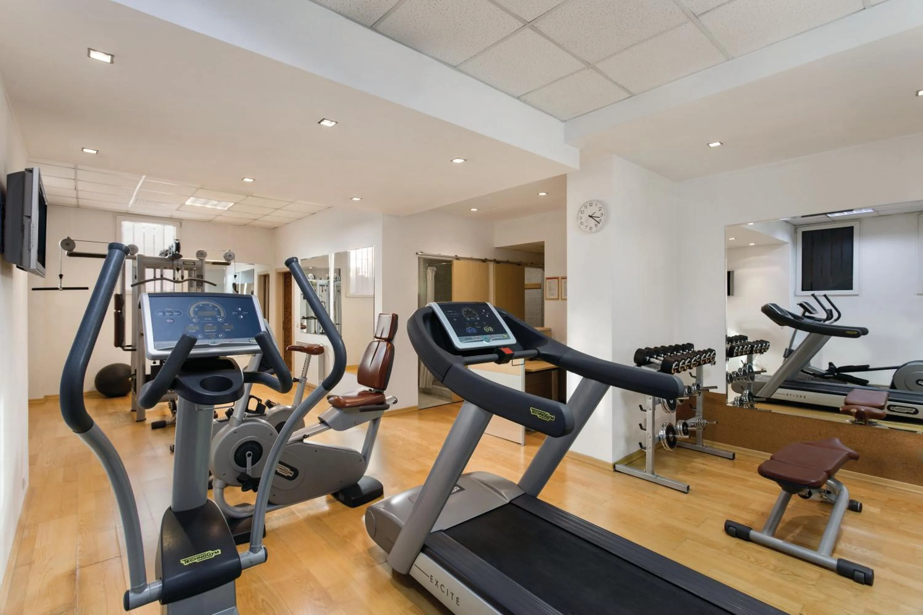 Fitness centre/facilities in Ramada Hotel & Suites by Wyndham Bucharest North