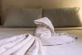 Bed in Romantic Beach Villas