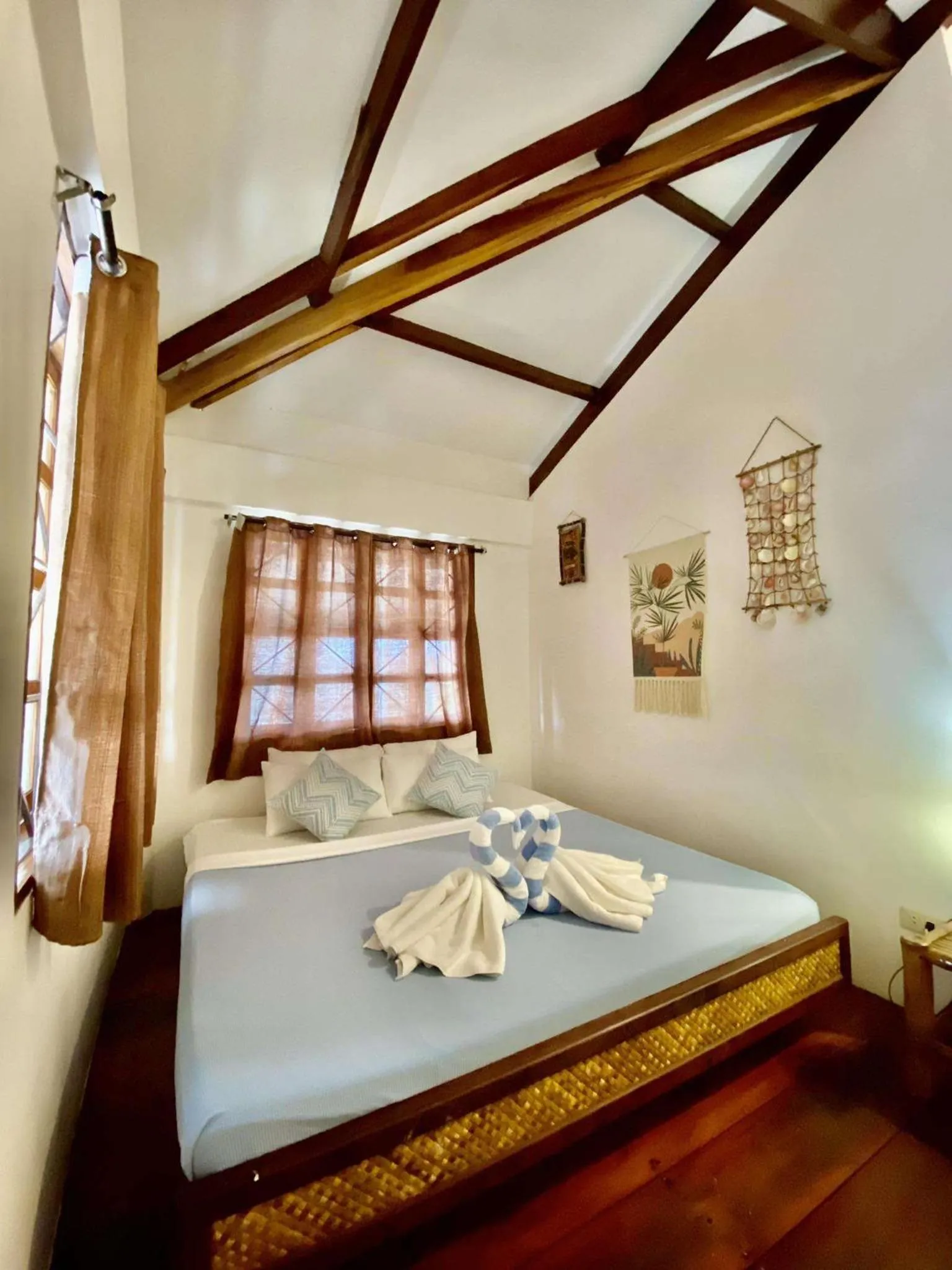 Bed in Romantic Beach Villas