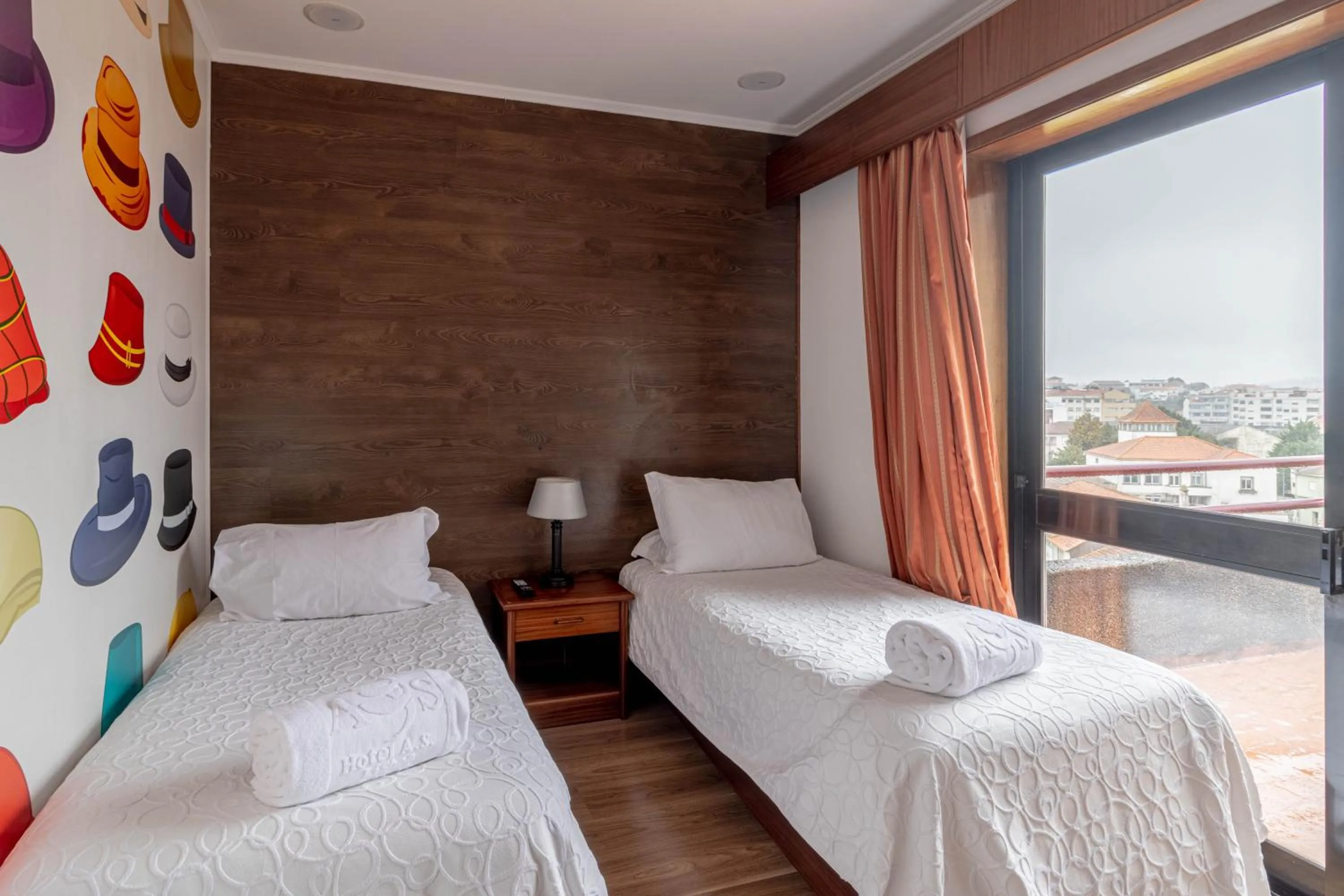 Bed in Hotel A.S. Sao Joao da Madeira