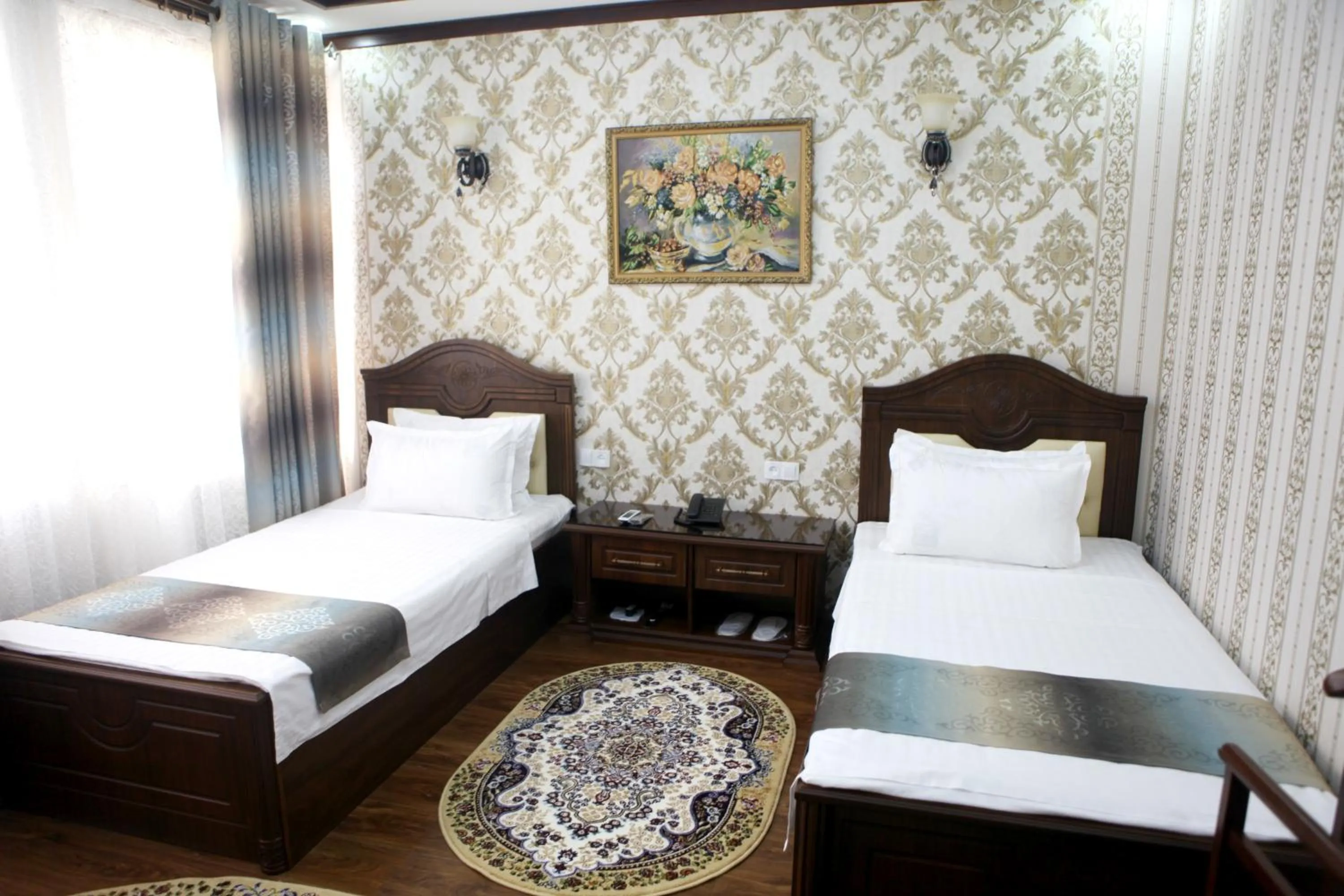 Bed in Hotel Naxshab