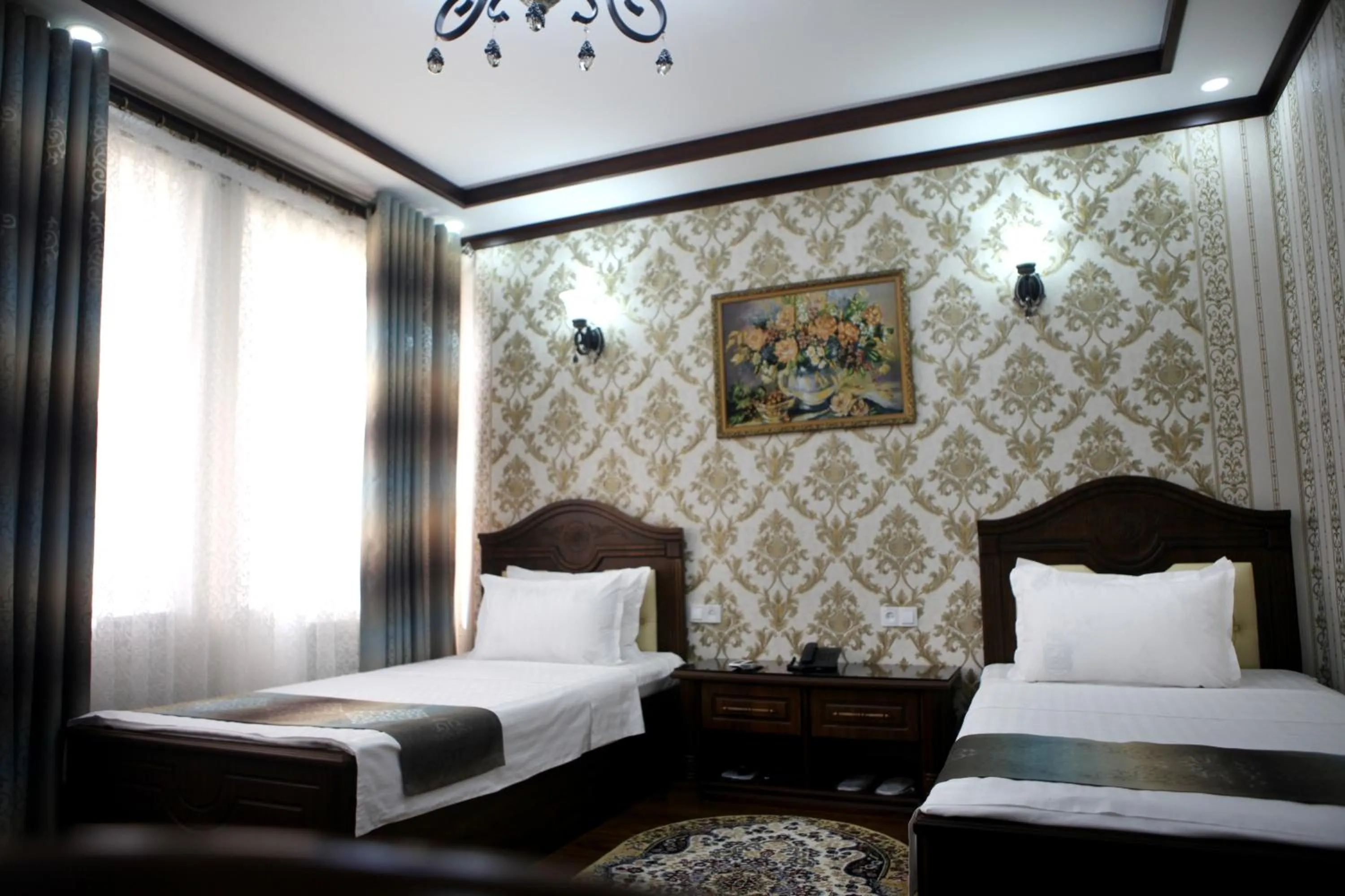 Bed in Hotel Naxshab