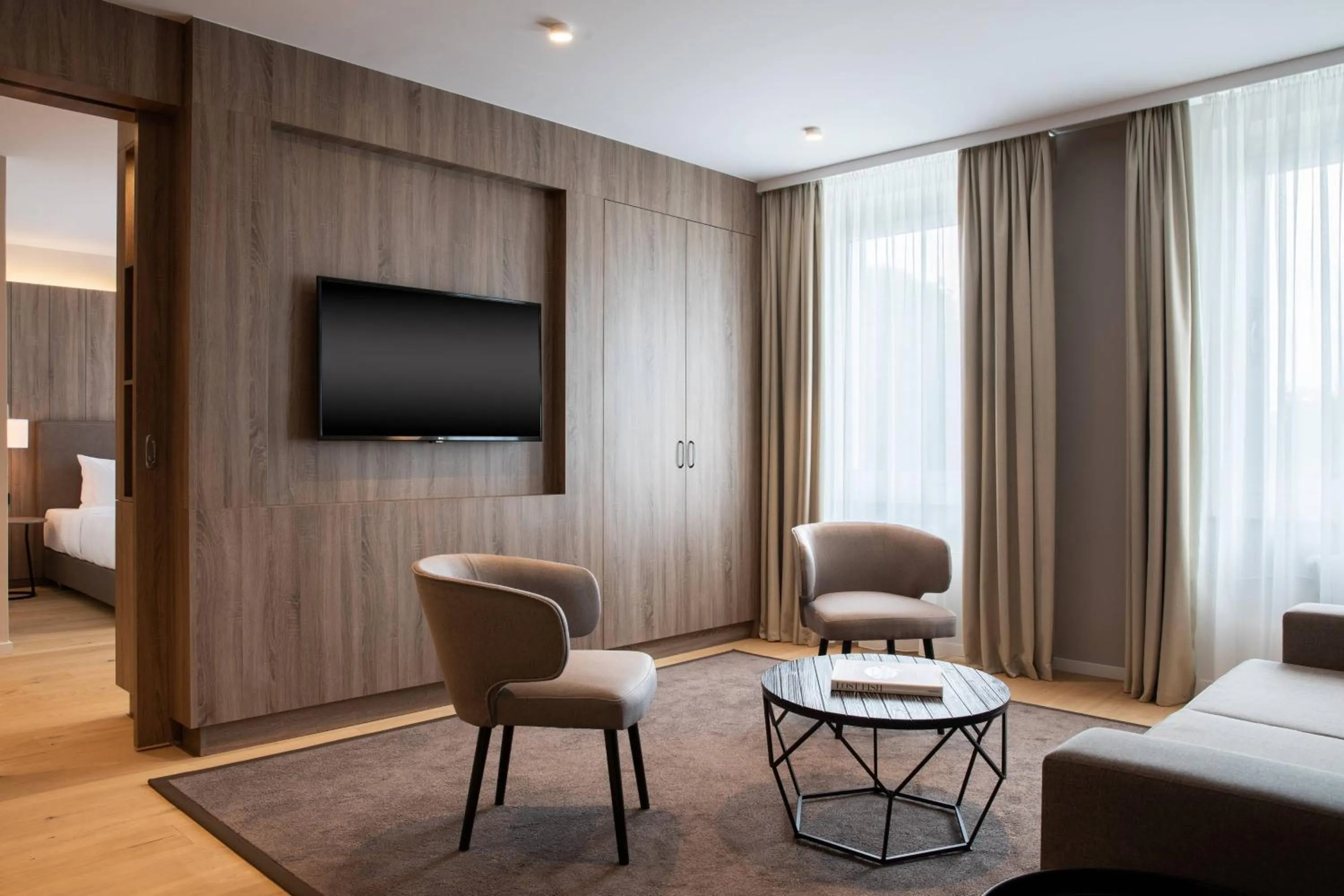 Living room, Bed in AC Hotel by Marriott Berlin Humboldthain Park