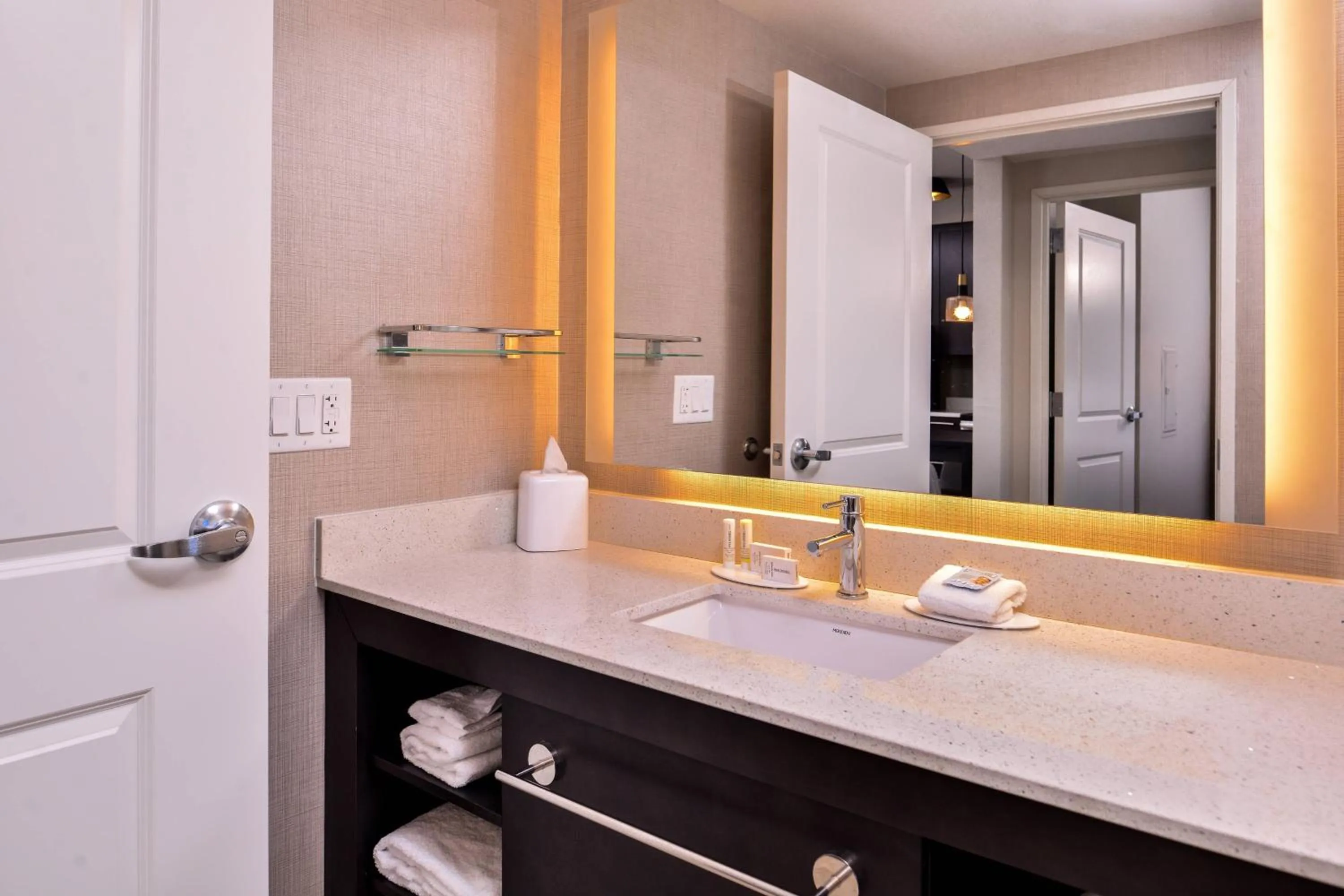 Bathroom in Residence Inn by Marriott Charlotte Steele Creek
