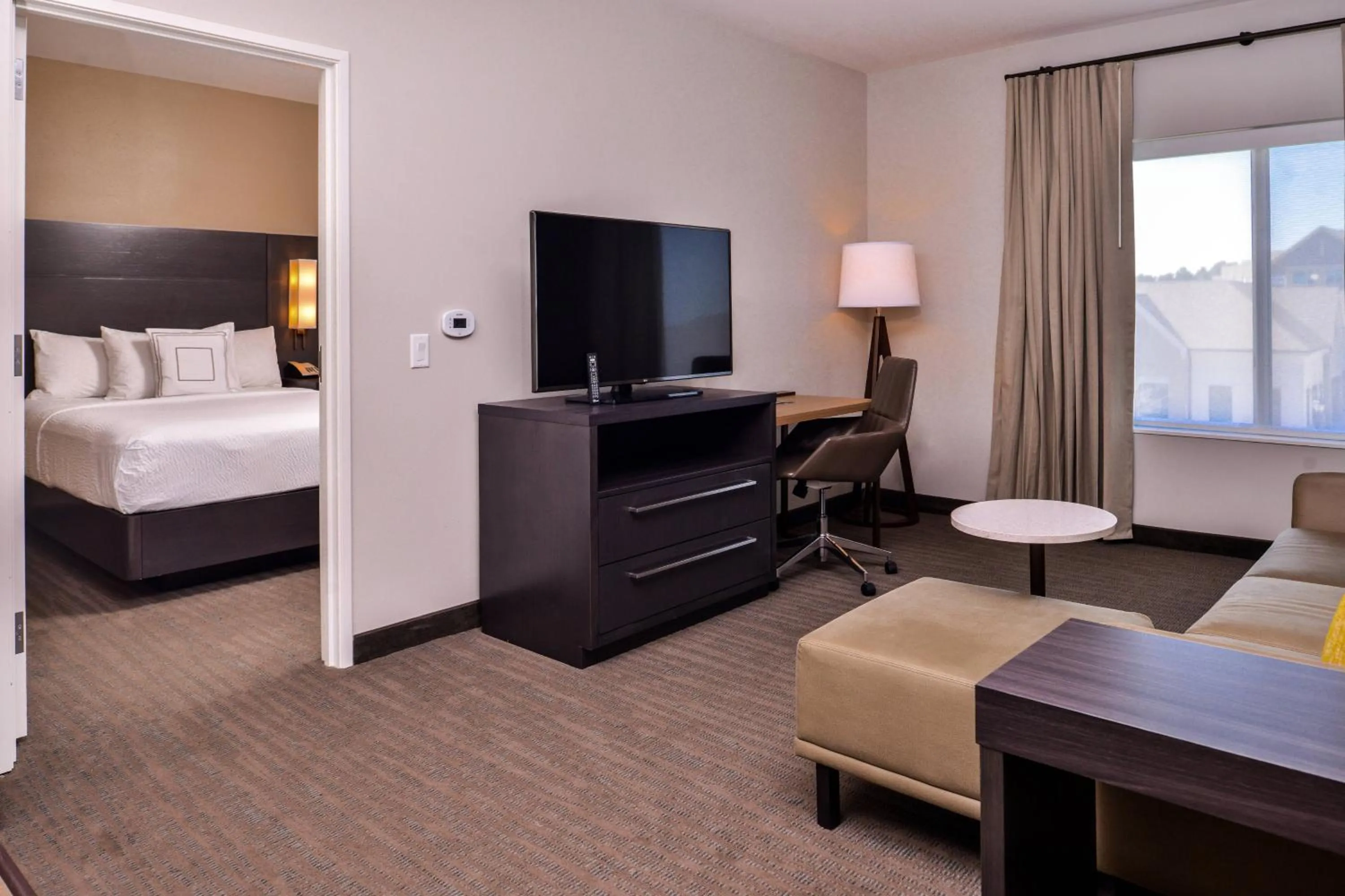 Bedroom, Bed in Residence Inn by Marriott Charlotte Steele Creek