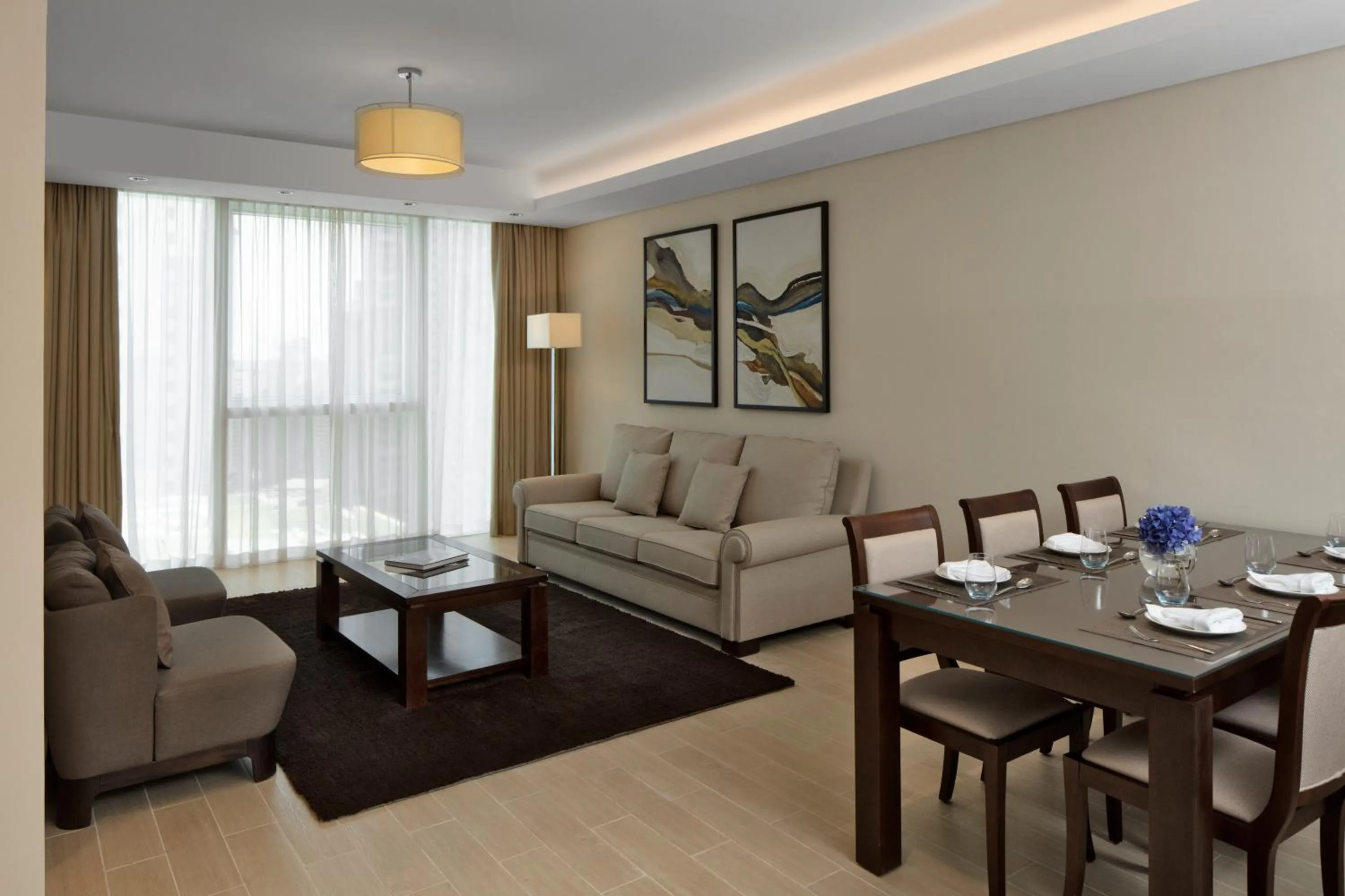 Living room in Dusit Doha Hotel