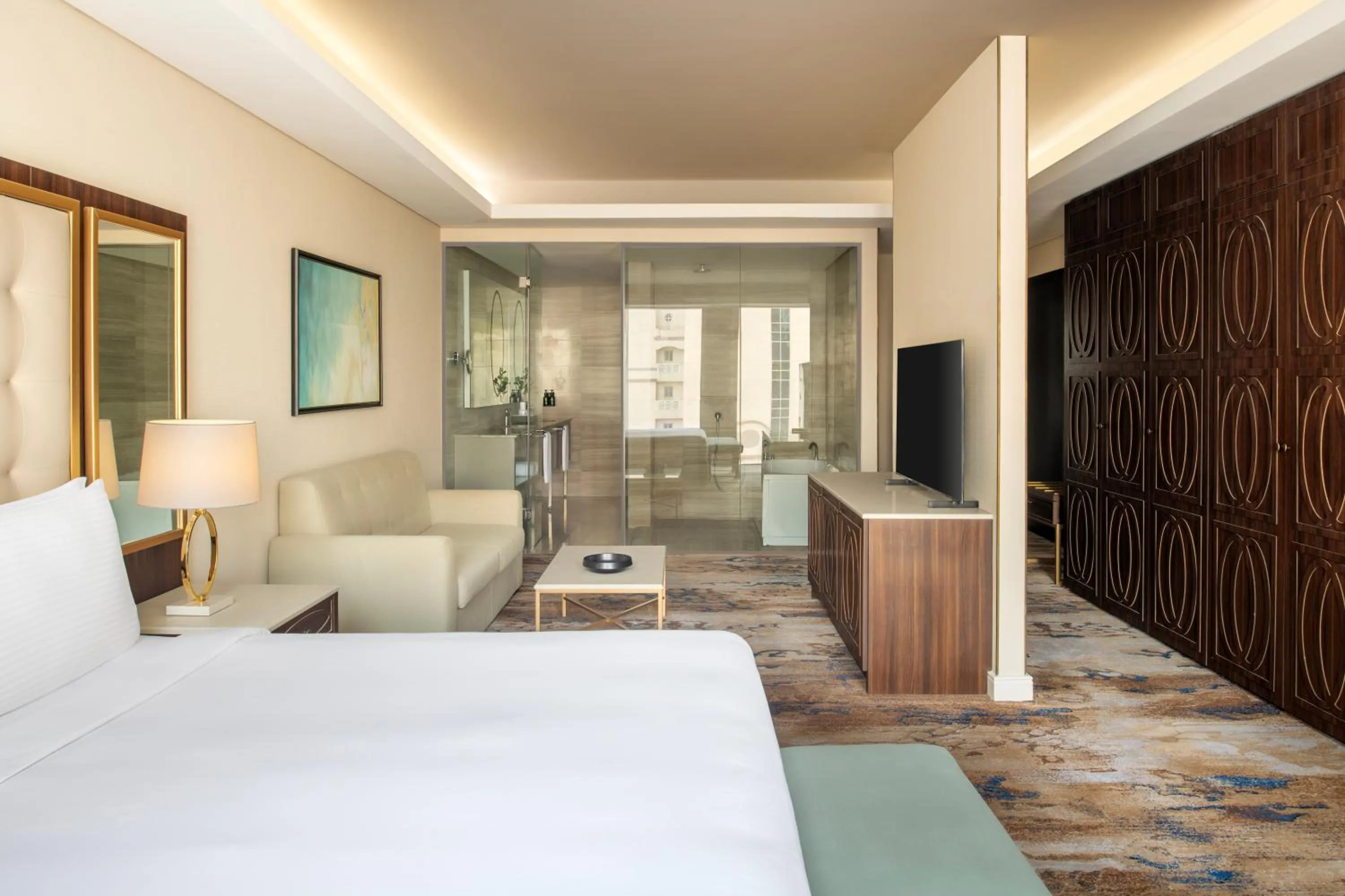 Bed in Dusit Doha Hotel