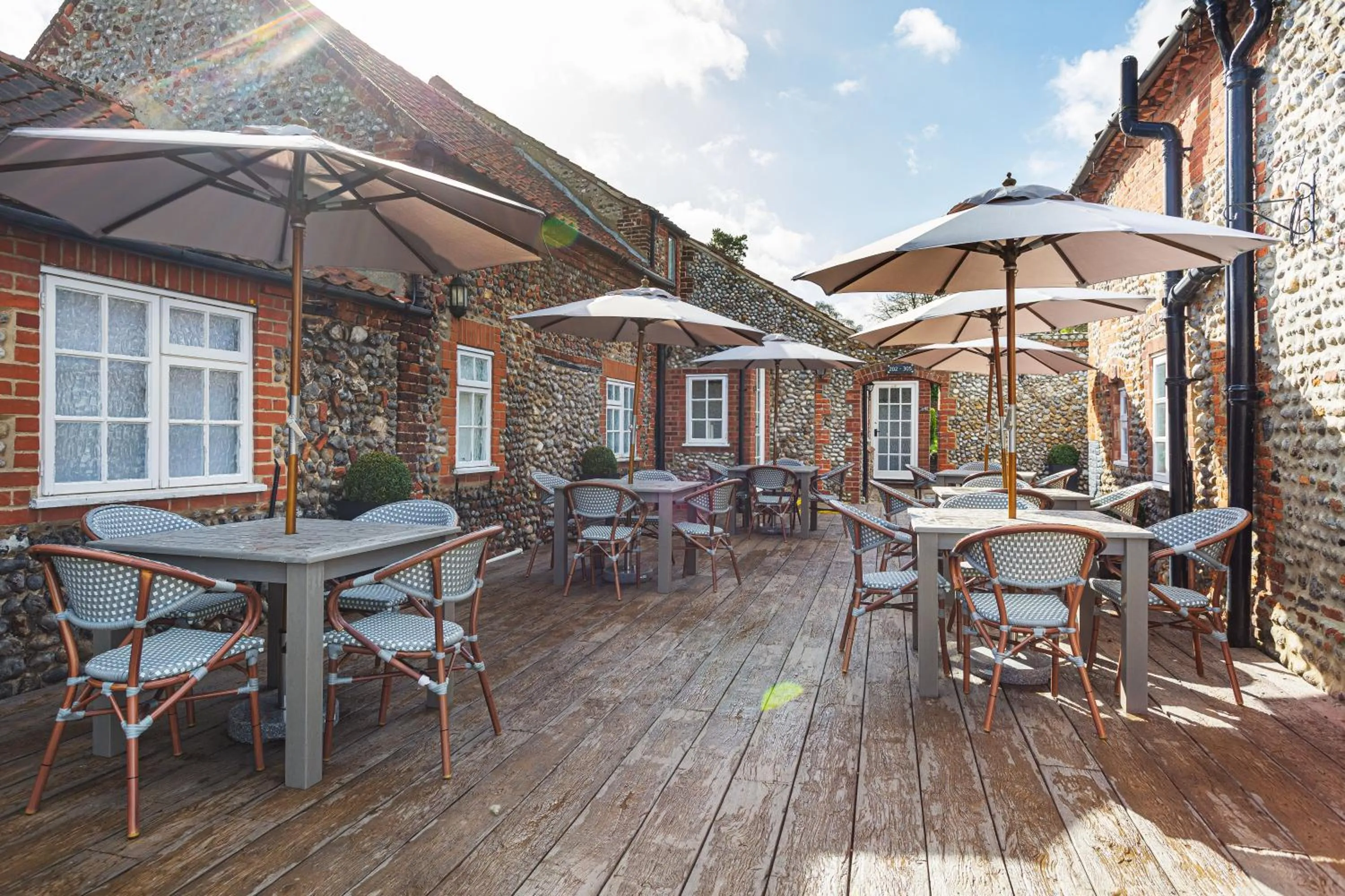 Balcony/Terrace in The Manor Coastal Hotel & Inn, Blakeney - The Coaching Inn Group