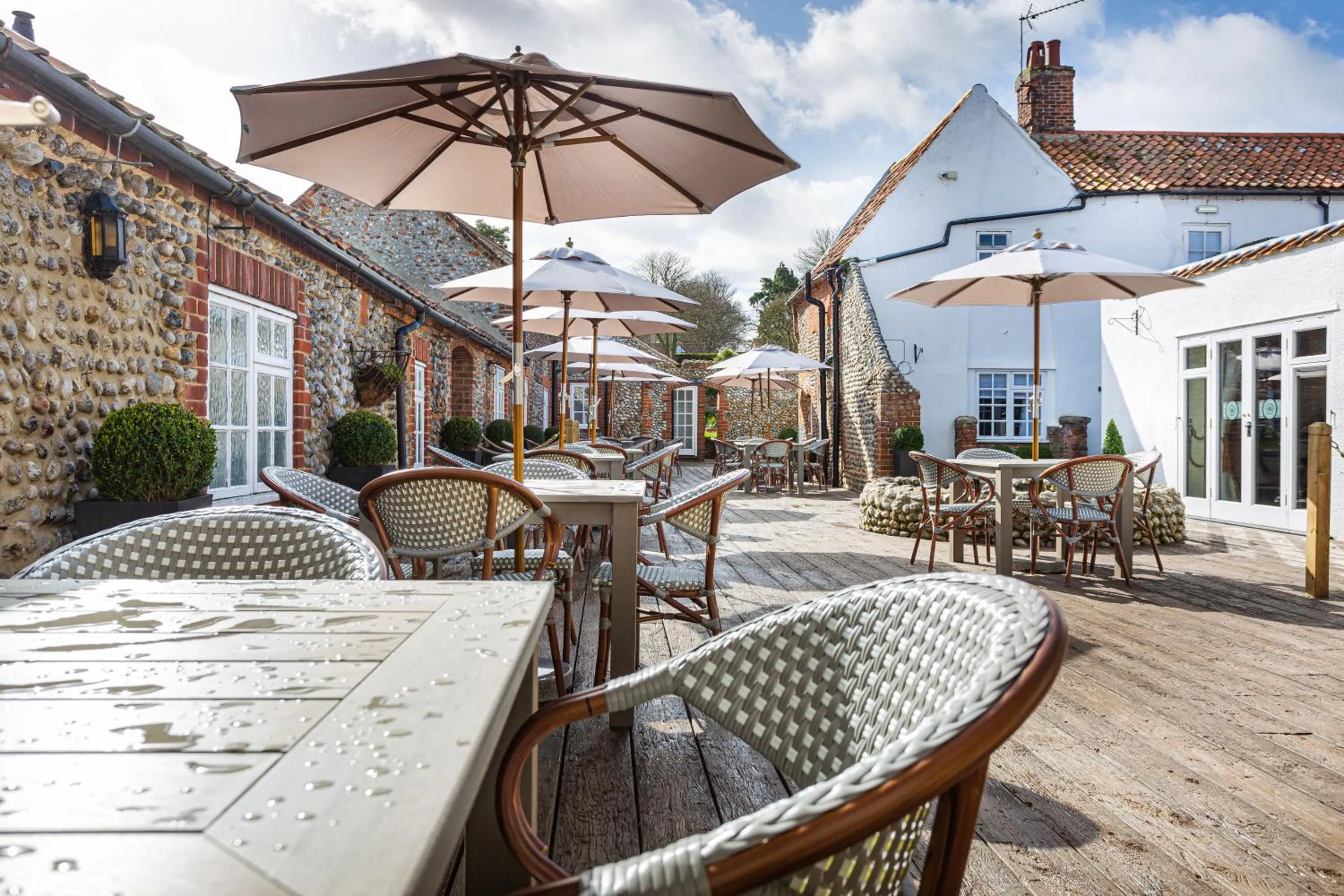 Balcony/Terrace in The Manor Coastal Hotel & Inn, Blakeney - The Coaching Inn Group