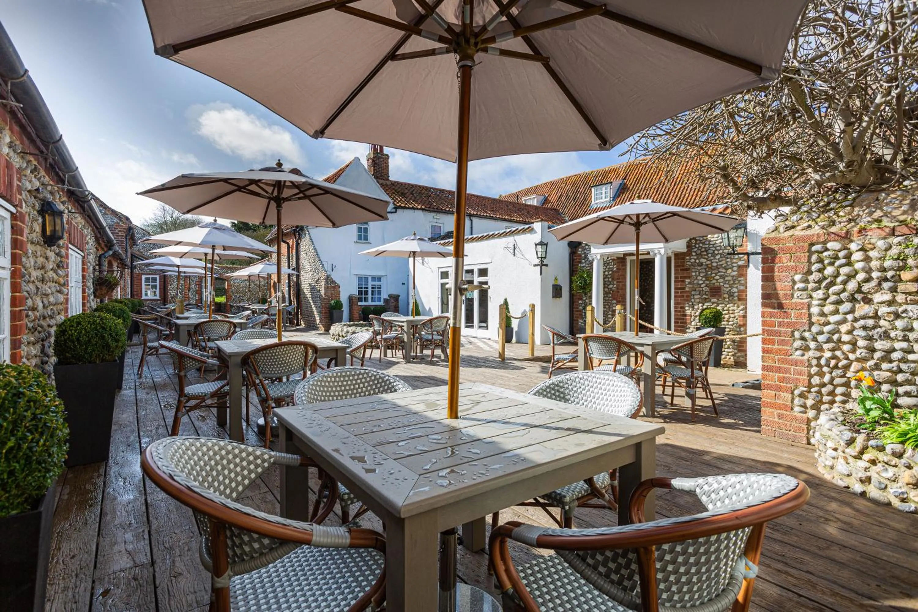 Balcony/Terrace in The Manor Coastal Hotel & Inn, Blakeney - The Coaching Inn Group