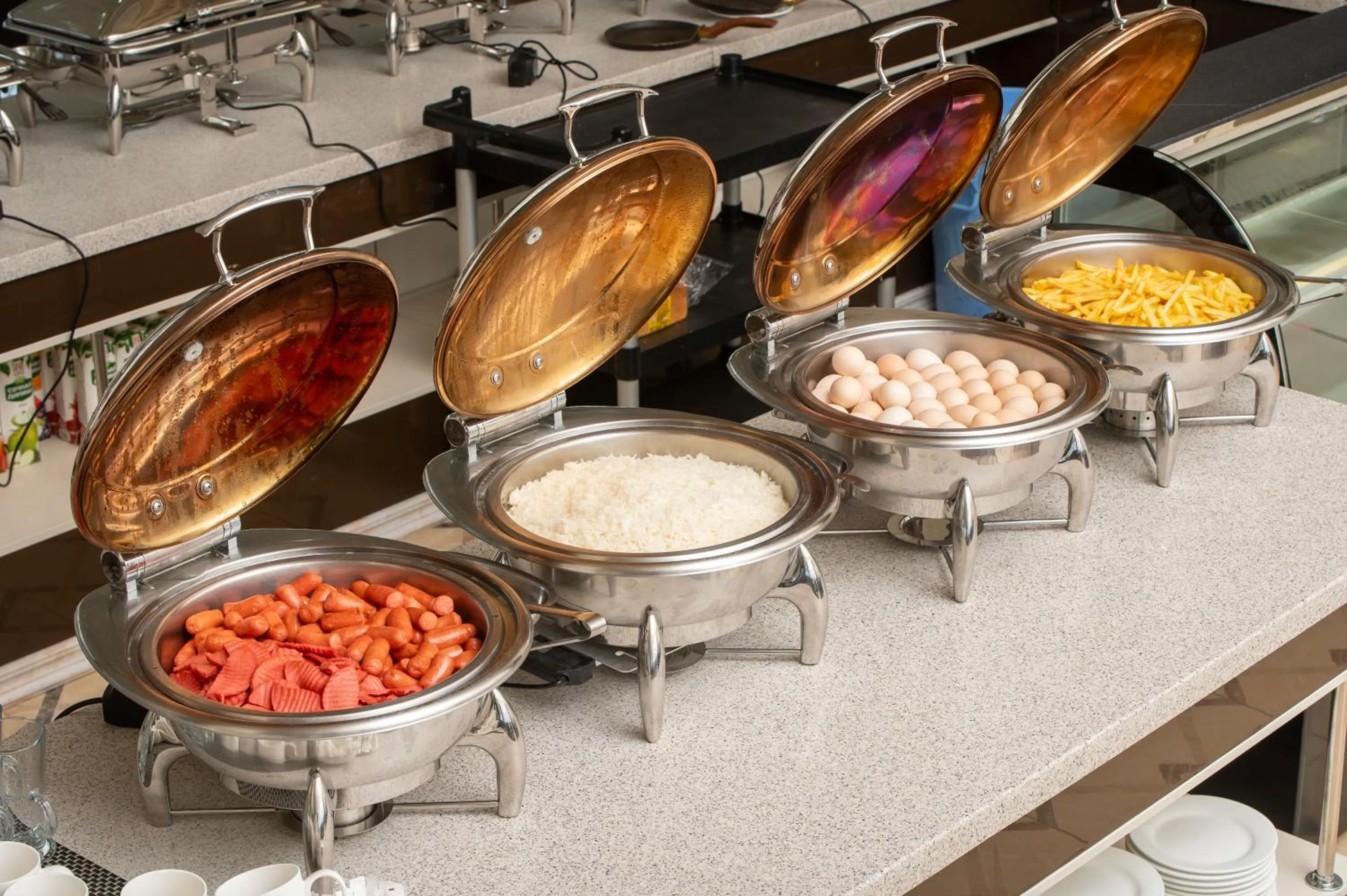 Buffet breakfast in Daniel Hill Hotel