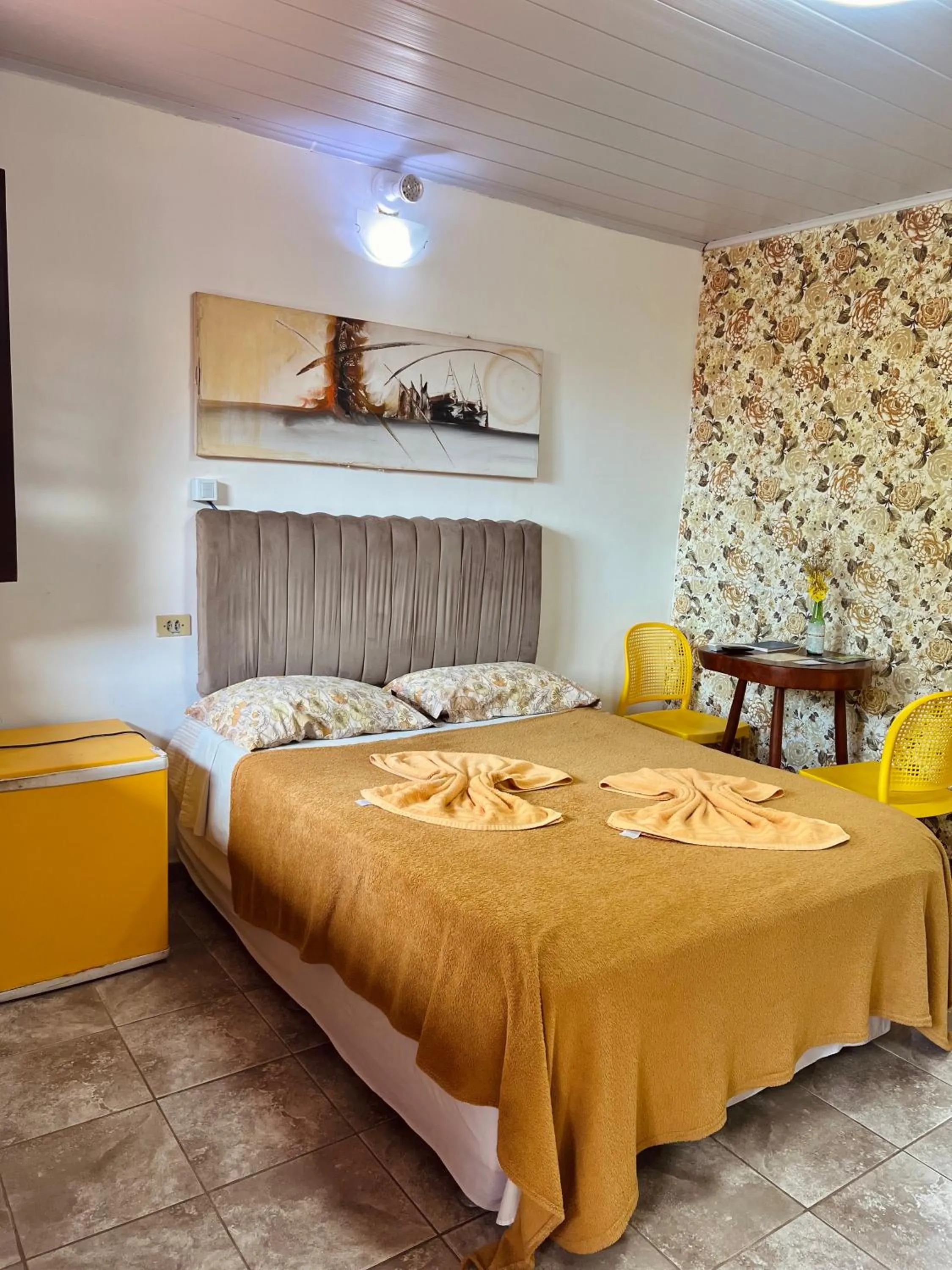 Bed in Pousada Costa Tropical