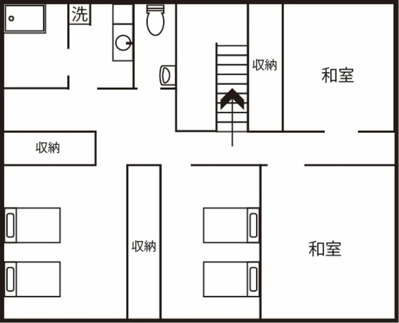Floor plan in Miyakojima White House
