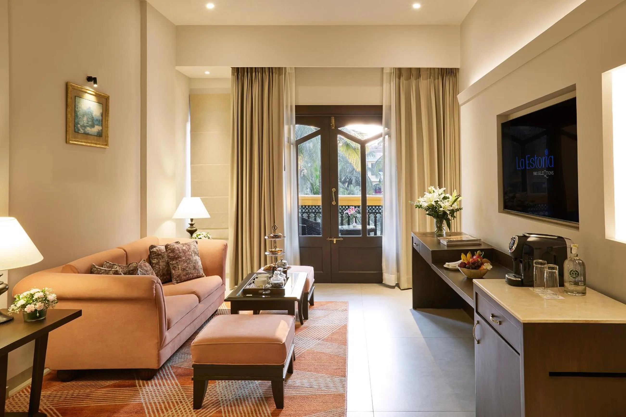 Living room in La Estoria, Goa - IHCL SeleQtions