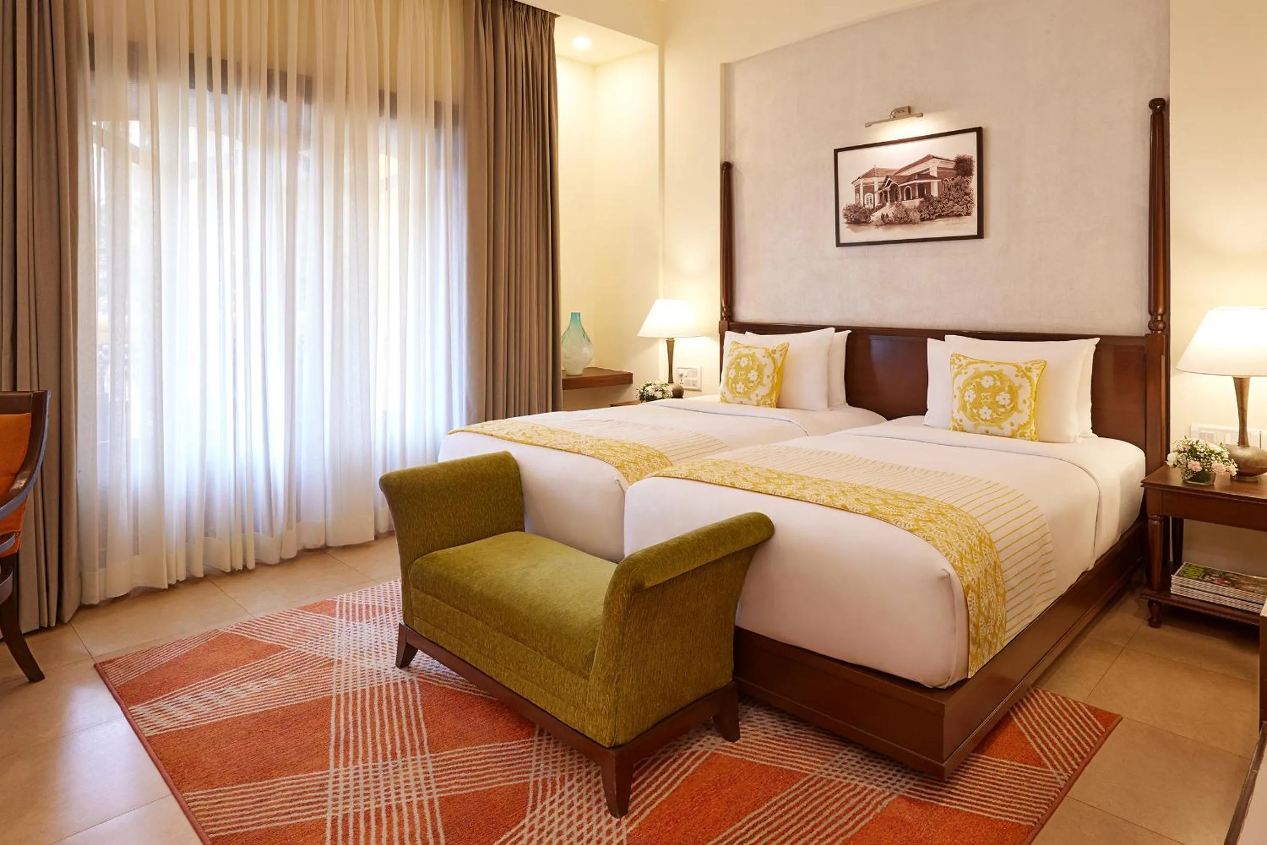 Bedroom, Bed in La Estoria, Goa - IHCL SeleQtions