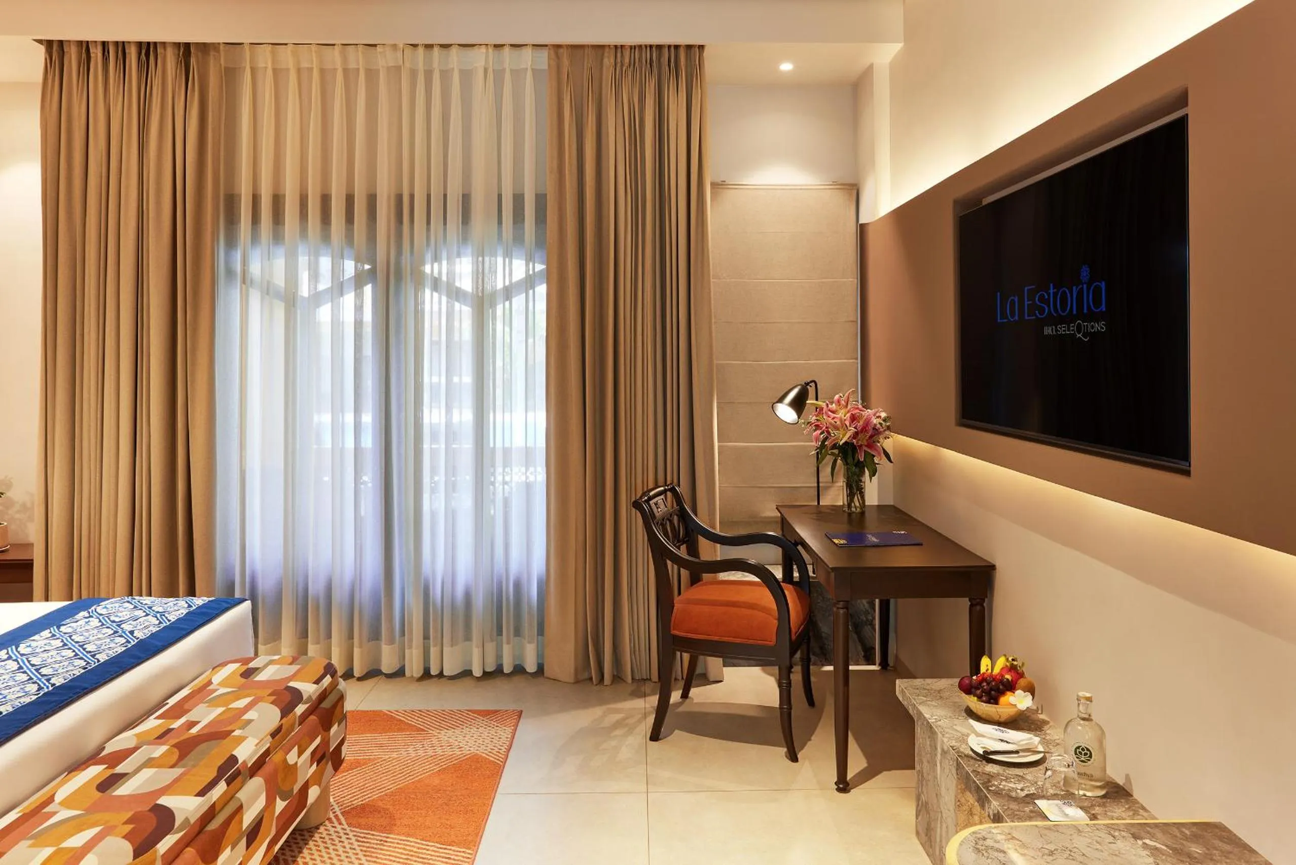 Bedroom, Bed in La Estoria, Goa - IHCL SeleQtions