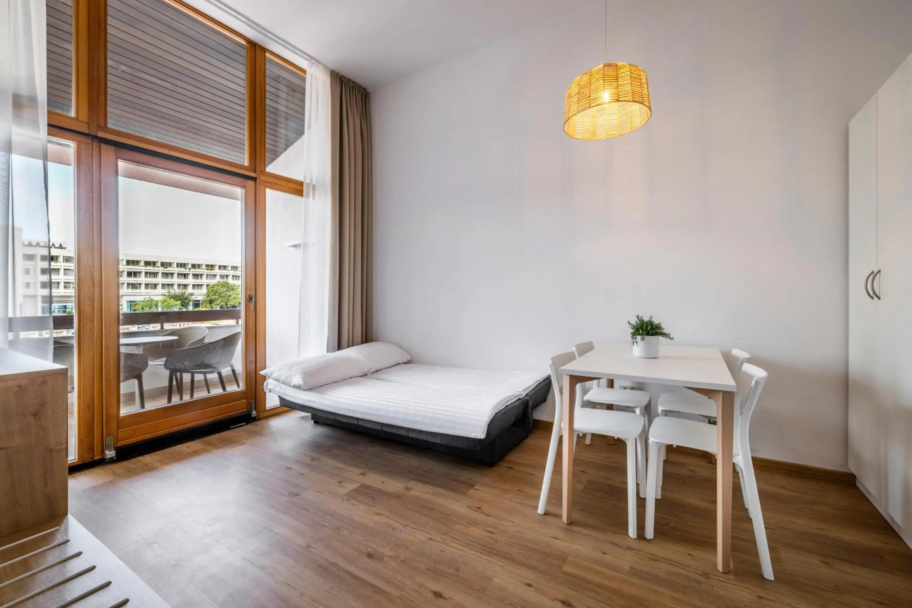 One-Bedroom Apartment with Balcony and Pool View in Apartments Vila Barka One-Bedroom Apartment with Balcony and Pool View in Apartments Vila Barka