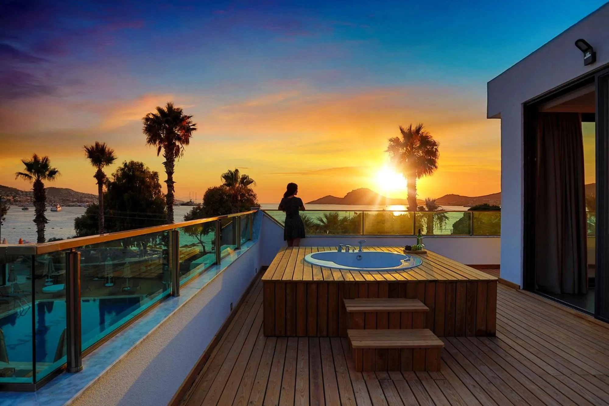 Pool view in Yalıpark Beach Hotel