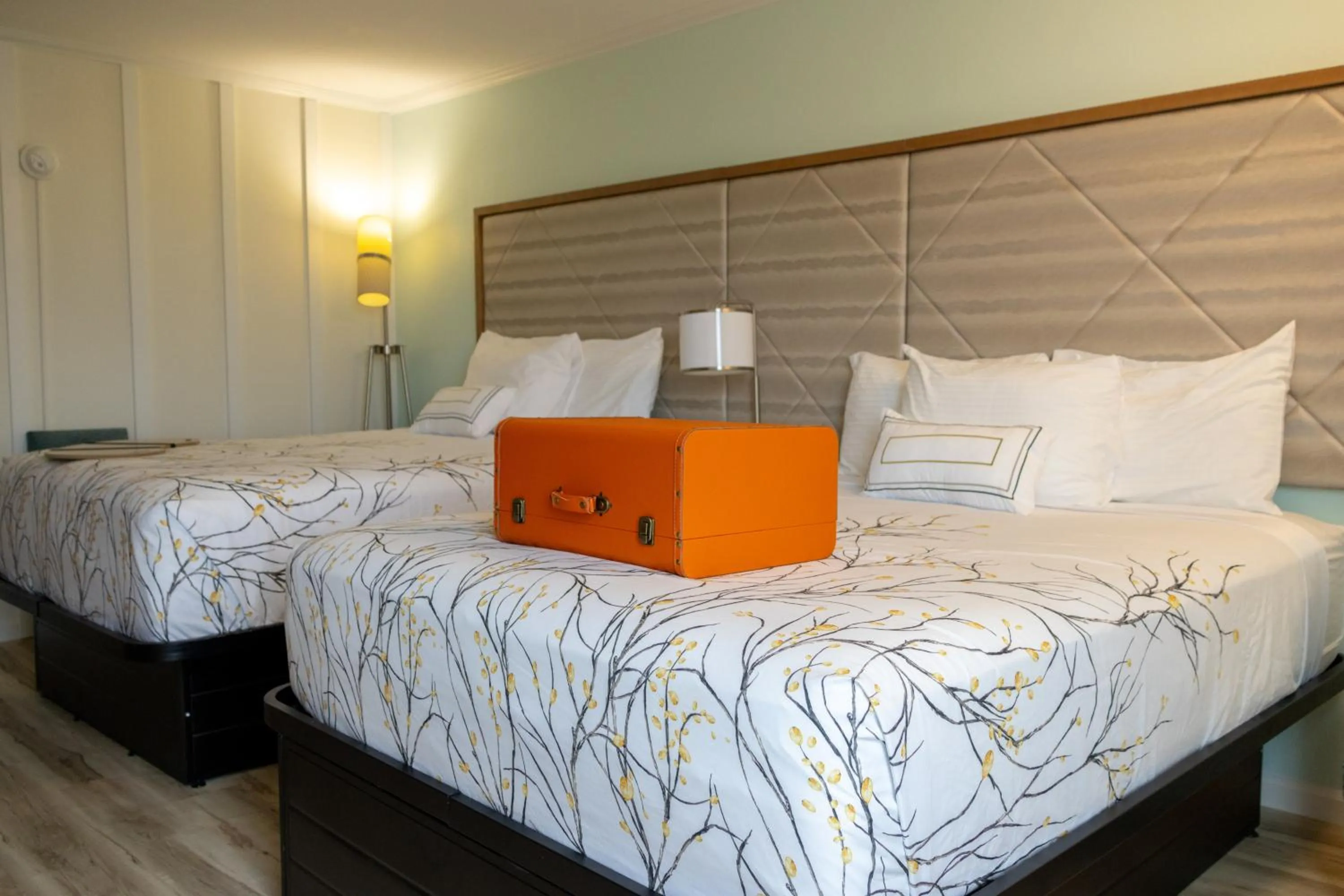 Bed in NEW 2026-Ocean Sands Beach Boutique Inn-Sauna and Salt-Mineral Pool -Free Beach Bikes and Famous Beach- Fresh Baked Cookies and Popcorn - Bathrobes and Sunscreen in all rooms-Ultra Sparkling-Free Laundry- 4 Grand Black Beds-Call NOW & Save-1-252-AHA-SAND